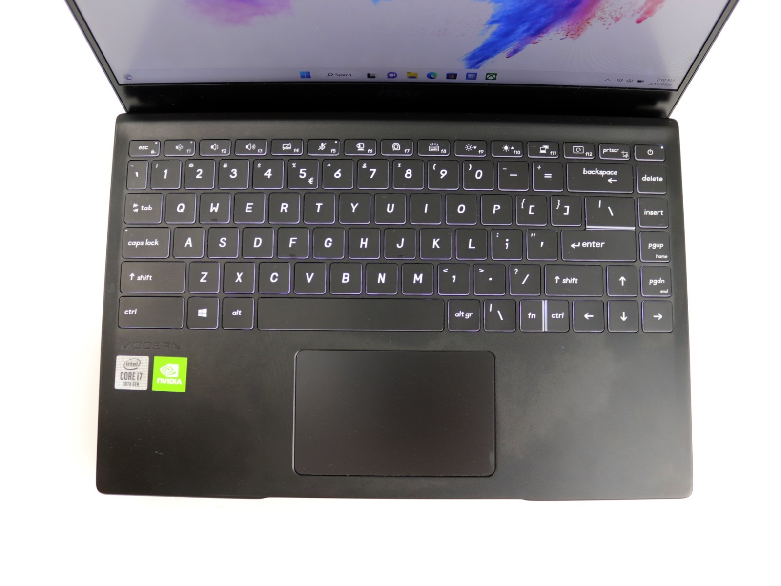 MSI Modern 14 FHD Laptop Intel Core i7-10510U 8GB DDR4 512GB SSD NVIDIA MX330