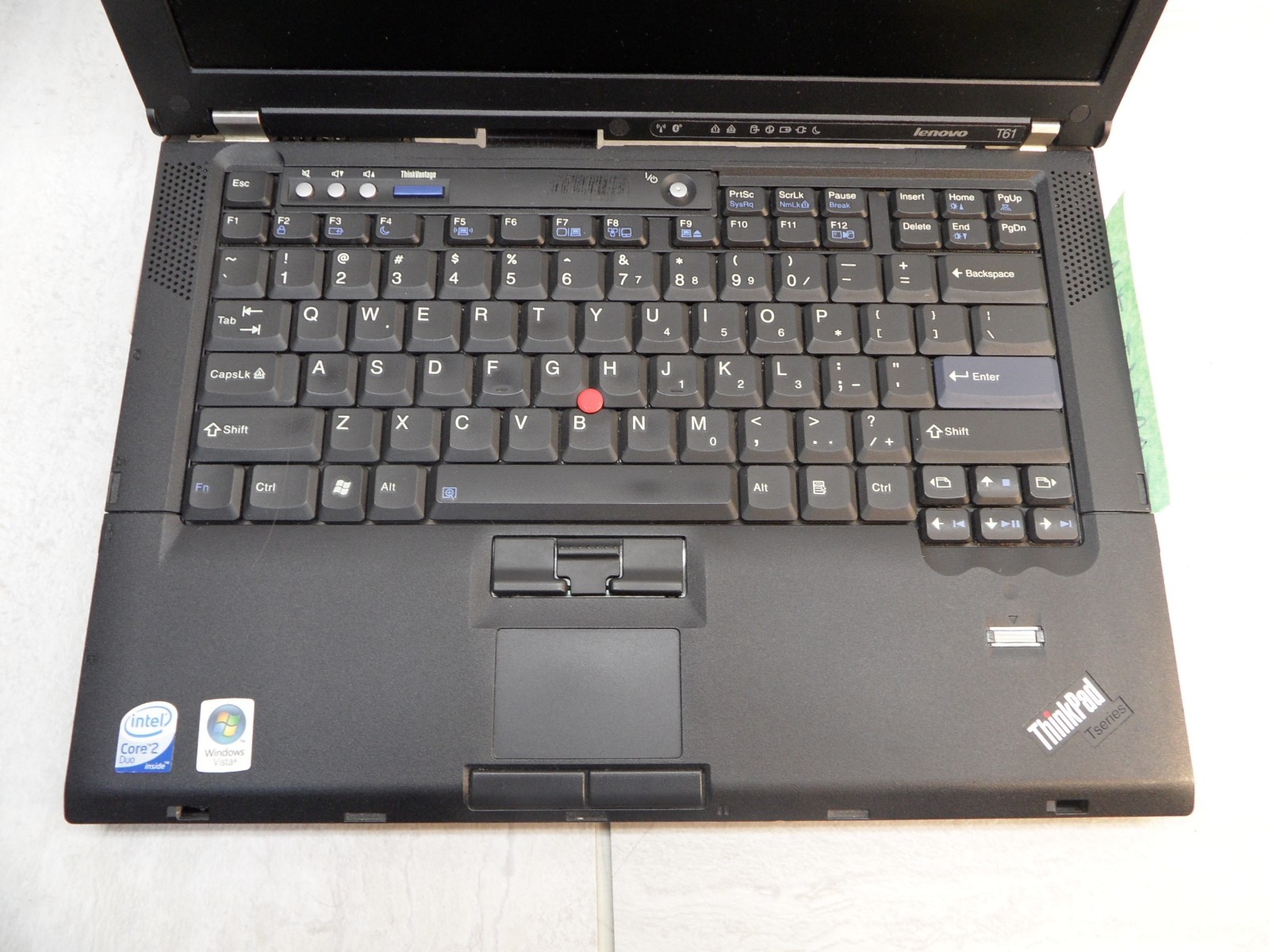 Lenovo Thinkpad T61 For Parts No Hard Drive Posts Bios Loud Fan