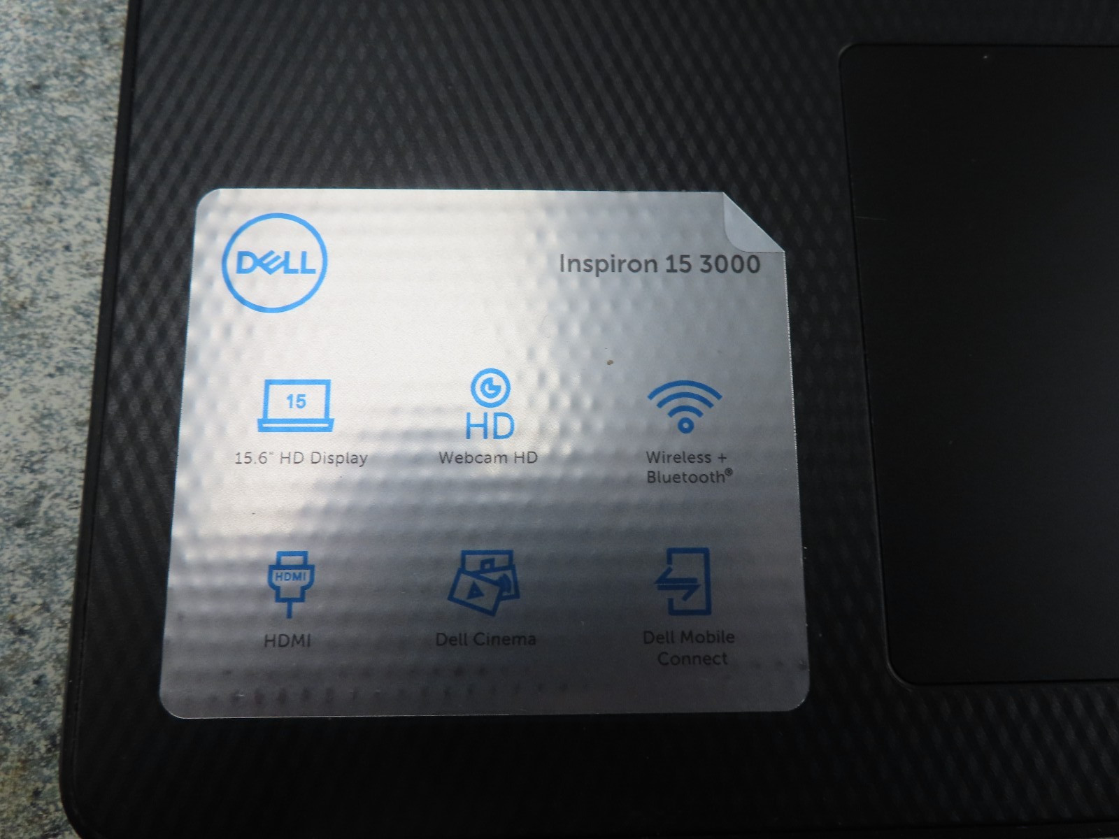 Dell Inspiron 3593 15.6″ Intel Core i3-1005G1 @ 1.20GHz – 4GB RAM