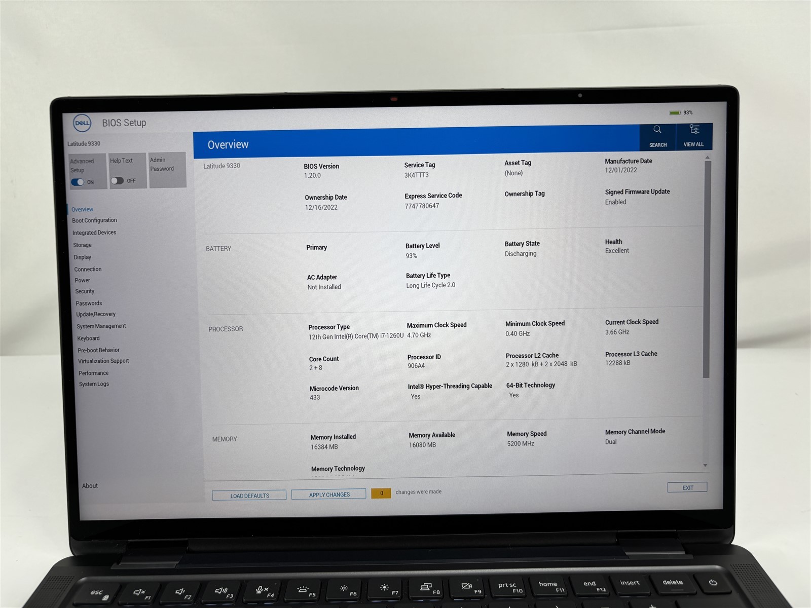 Dell Latitude 9330 2-in-1 2022 13.3″ i7-1260U 1.1GHz 16GB 256GB SSD Touchscreen