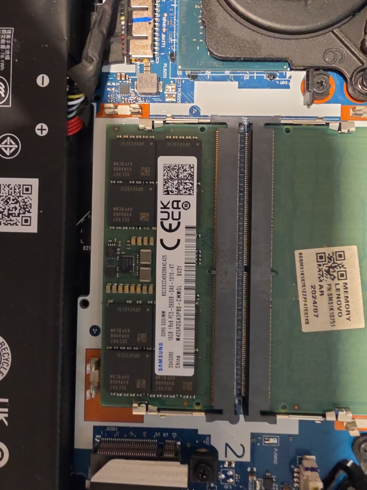 For Parts Lenovo Legion Pro 5 16irx9 i9-14900HX RTX 4070 8GB 32GB DDR5 RAM 16″