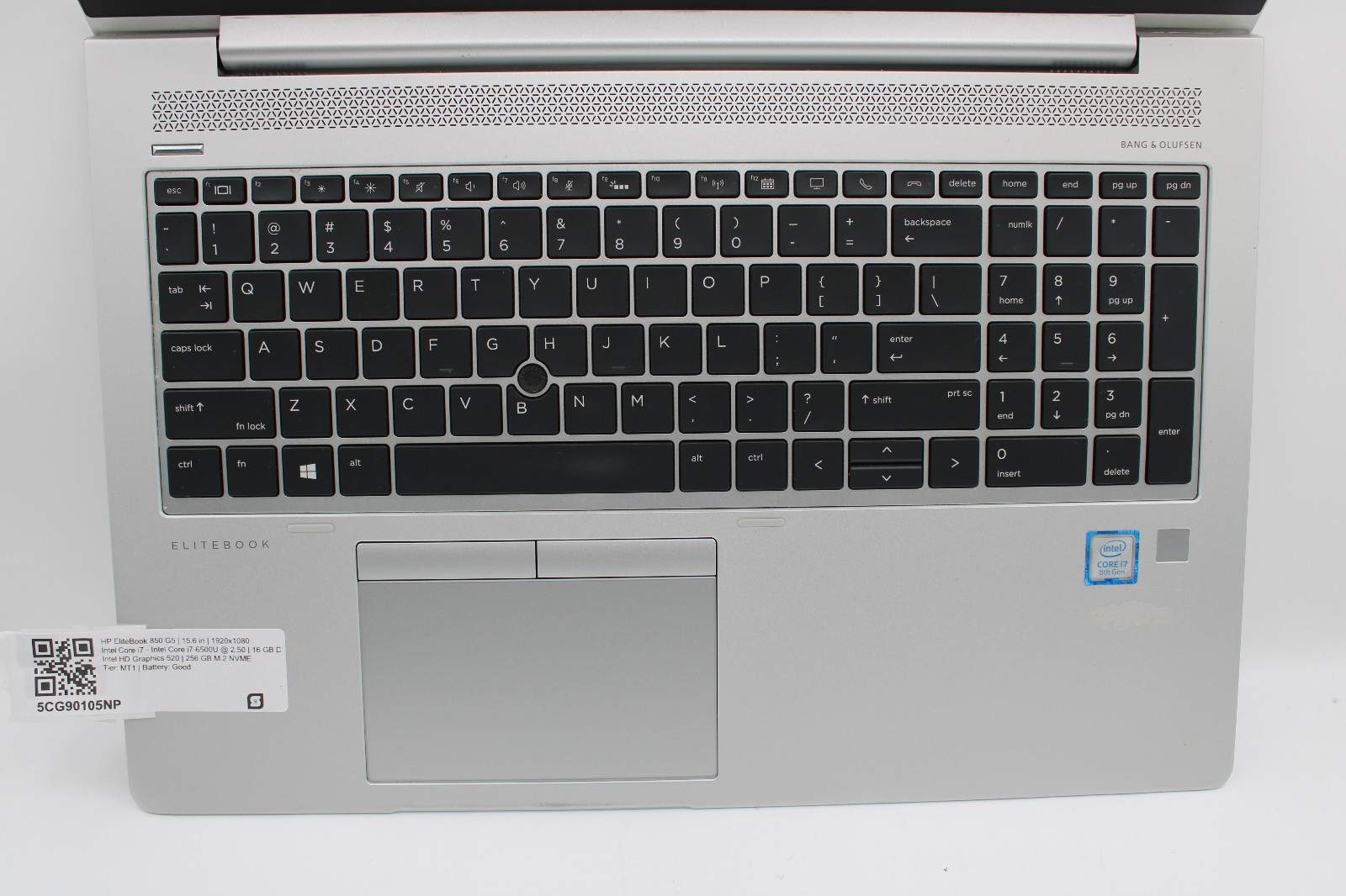 HP EliteBook 850 G5 i7-8500U @ 1.8 GHz 16GB RAM 256GB SSD No OS
