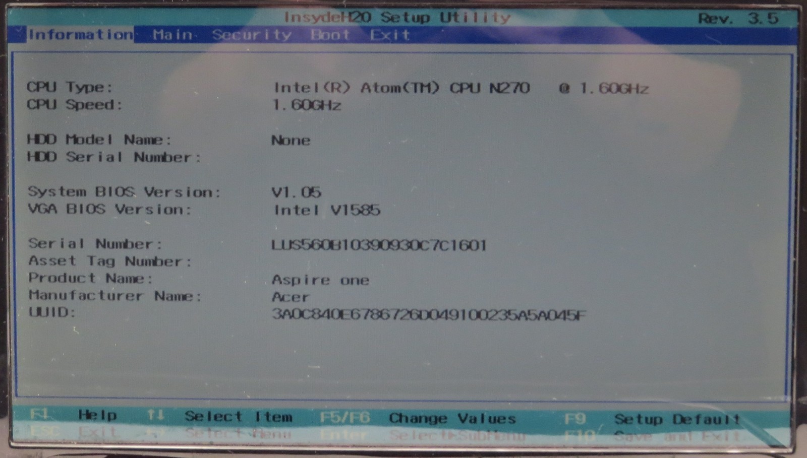 Acer Aspire One | Atom-N270 @ 1.60GHz | 1GB DDR2 | No HDD/OS *PARTS