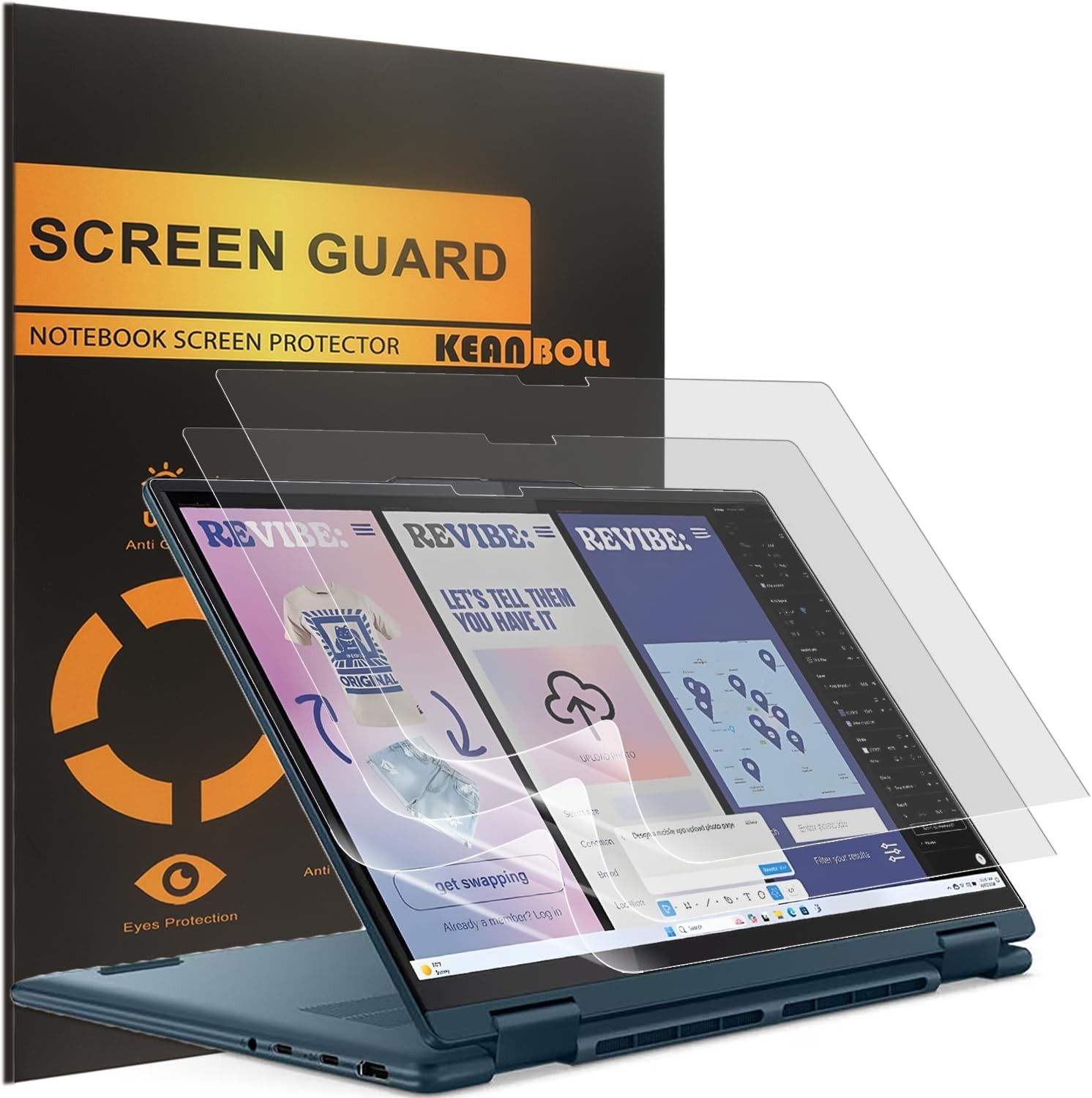 3 Pack Designed for 2025 New Lenovo Yoga 7 / 7i 16″ 2-in-1 Touchscreen Laptop Sc