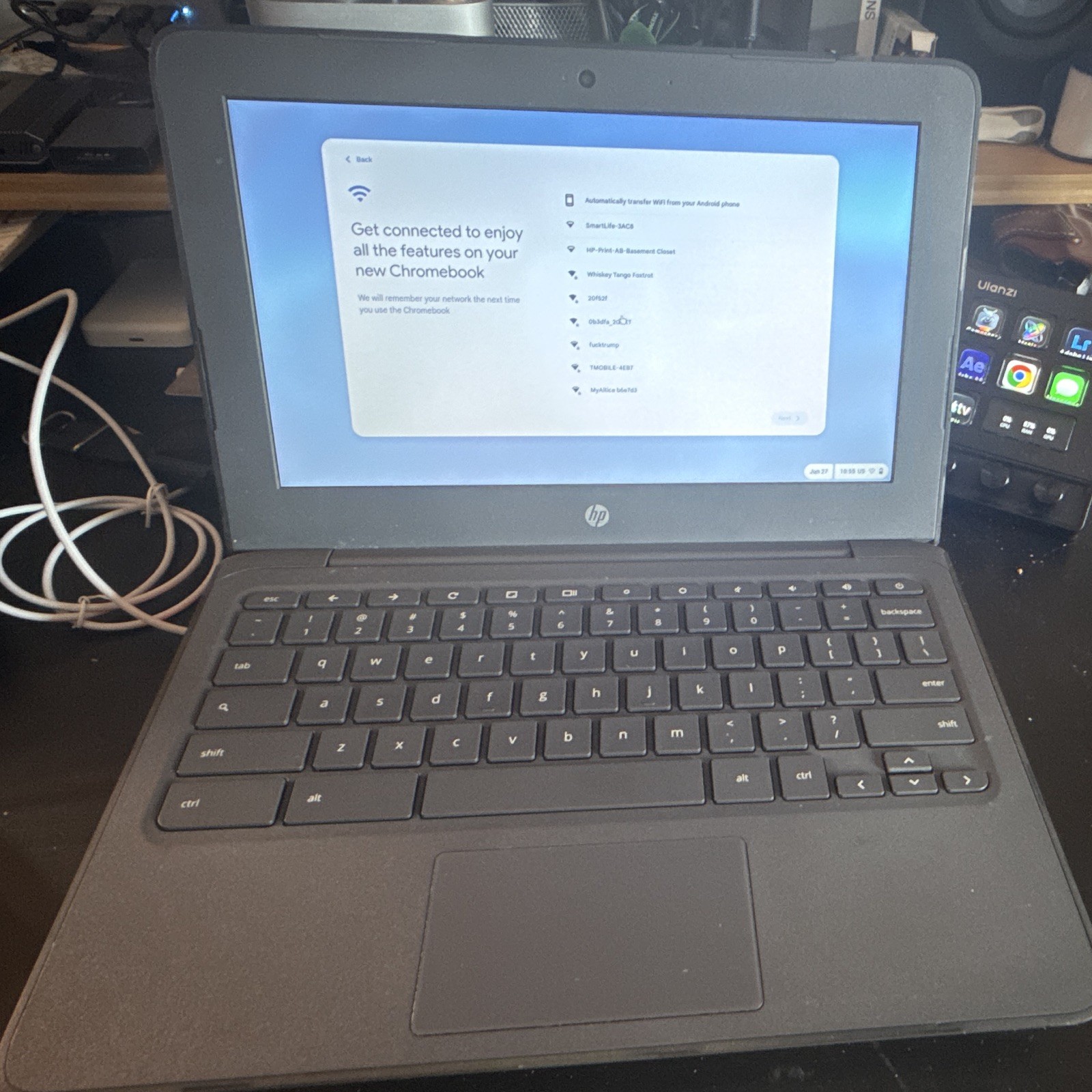 HP Chromebook 11 G6 EE 11.6in Black Intel Celeron 4GB RAM 16GB eMMC Chrome OS