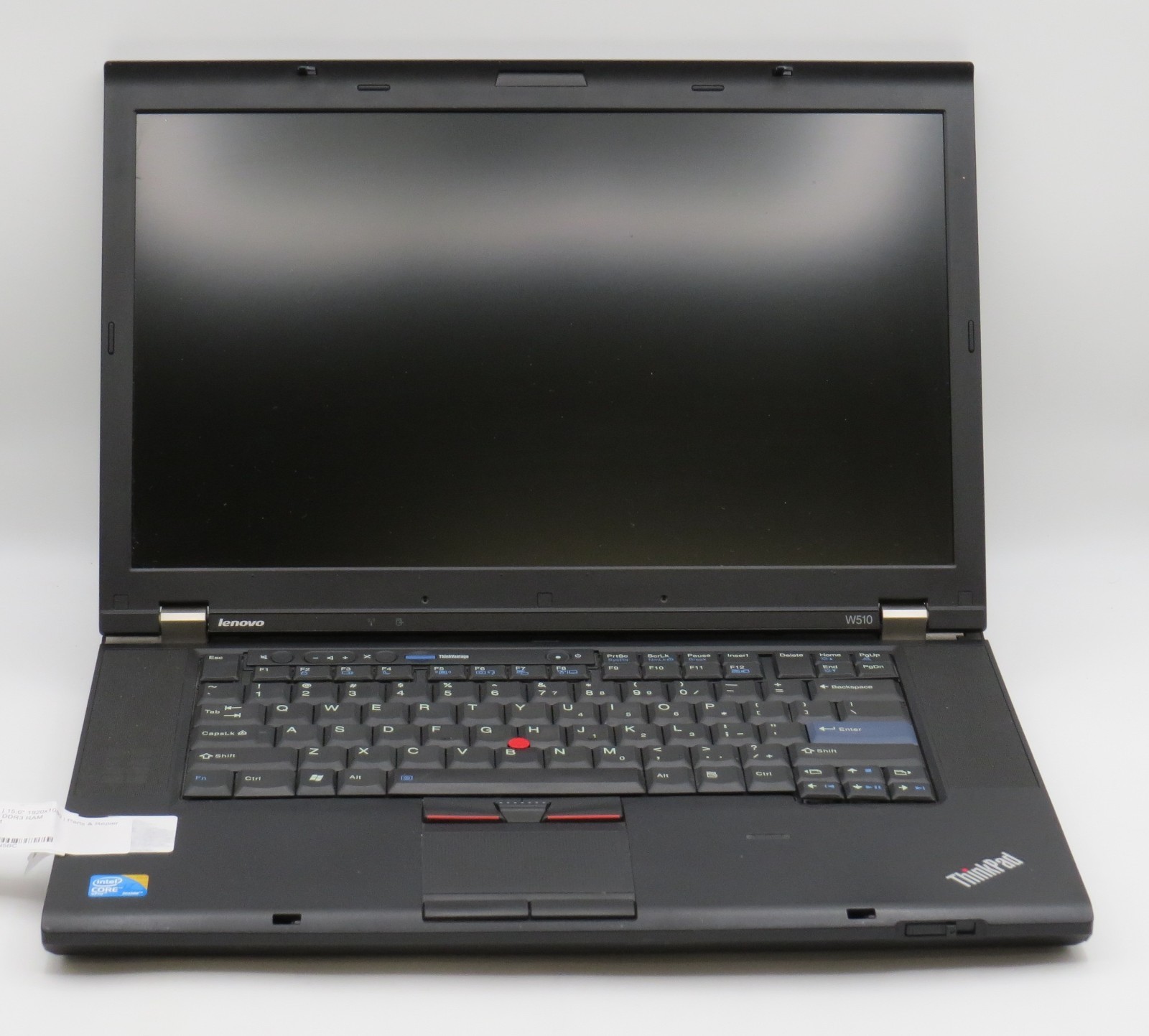 Lenovo ThinkPad W510 | i7-Q720 @ 1.6GHz | 15.6″ | No RAM/HD/OS/AC | Parts