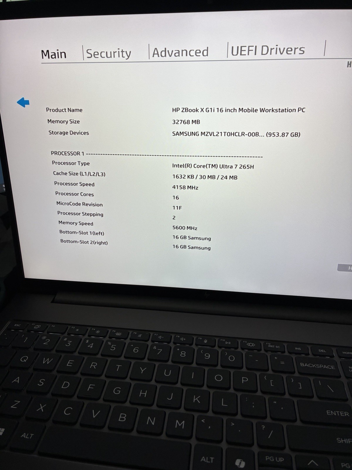 HP ZBook X G1i 16 Ultra 7 265H 32GB 1TB SSD Integrated Graphics
