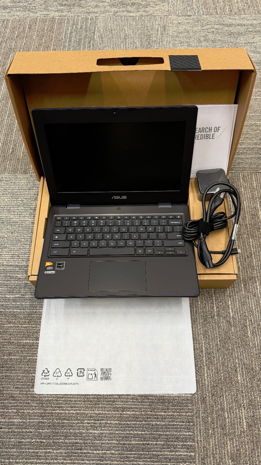 Lot of 5 – ASUS Chromebook CZ11 11.6″ HD 8-Core 4GB 32GB Gray ChromeOS–Warranty