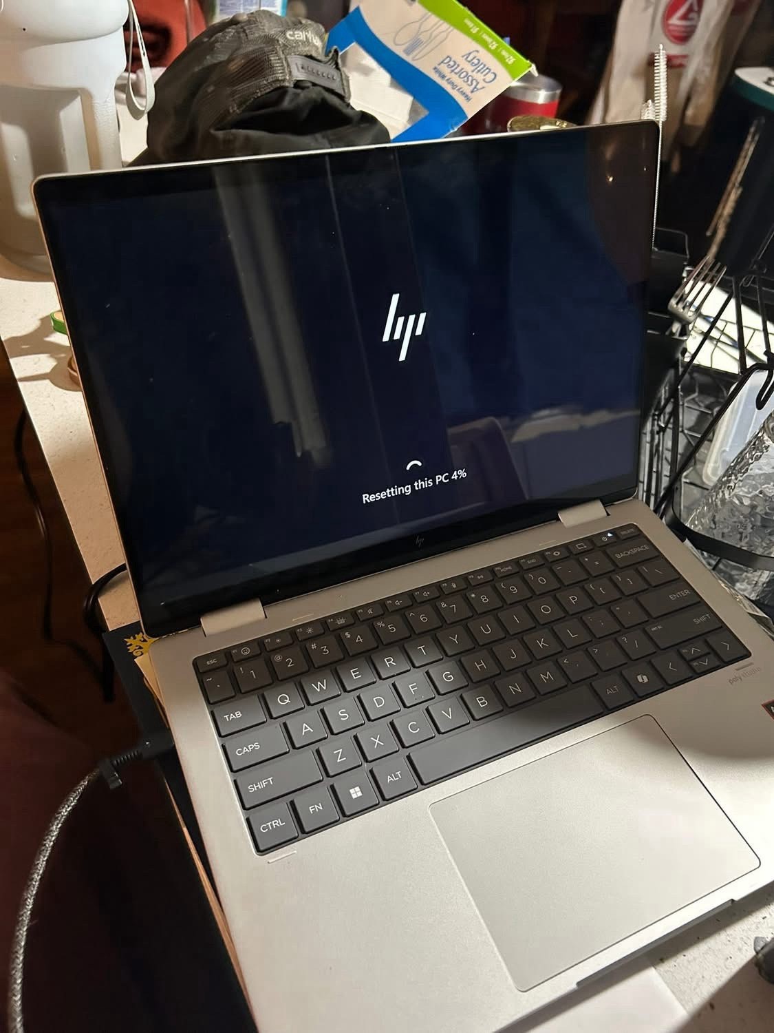 HP 14-inch Silver Notebook Laptop 16gb Ram 512gb SSD Used For School No Issues