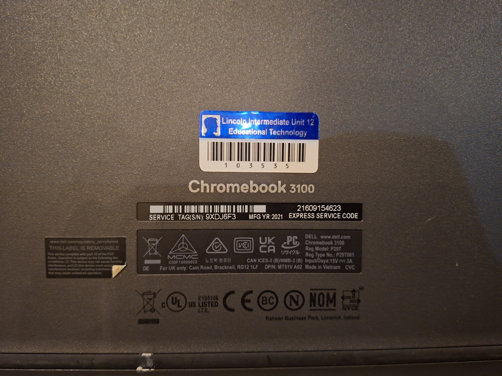 HP & Dell Chromebook 11.6″ Intel Processor Chrome OS Education Lock School Lock