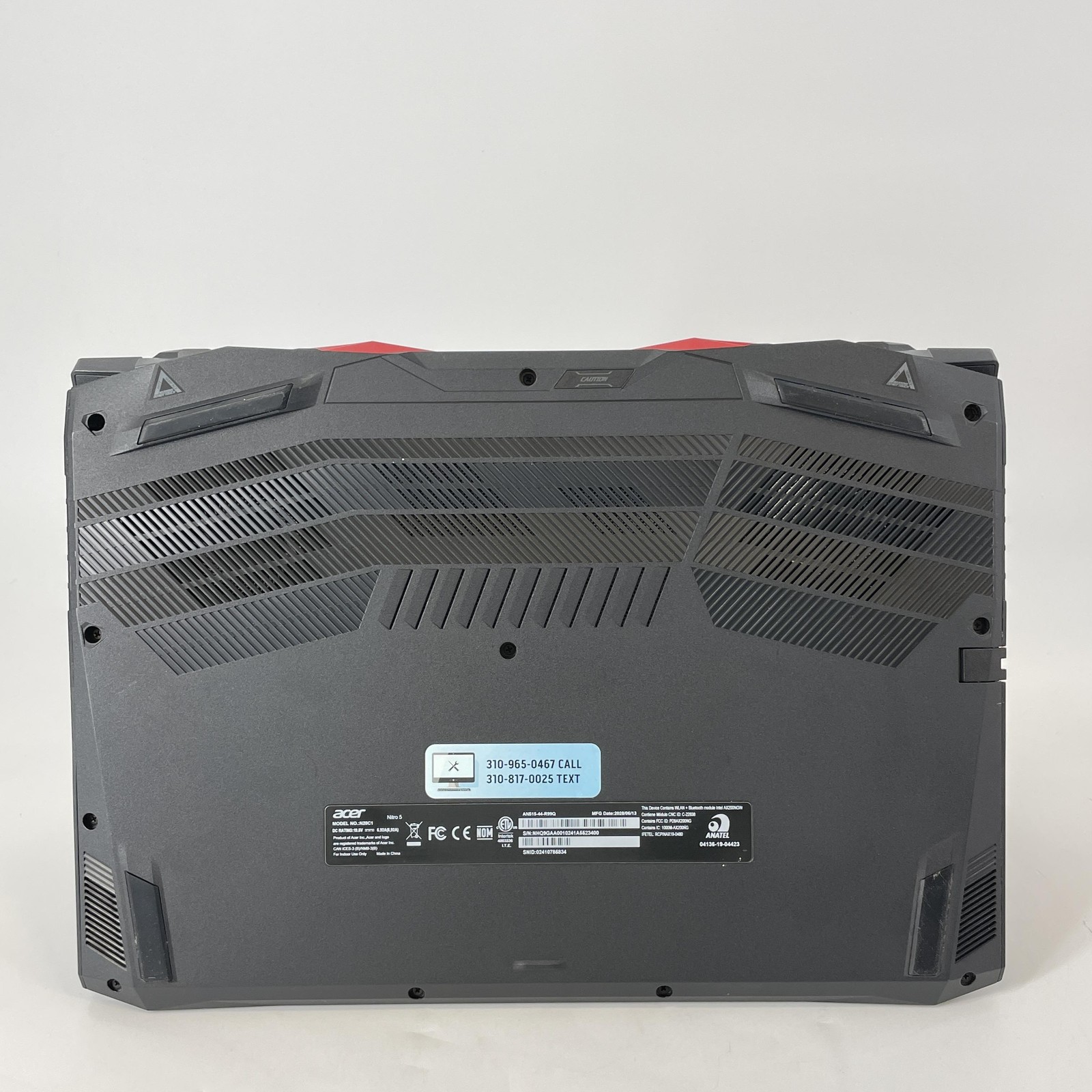 Acer Nitro 5 15.6 FHD Ryzen 5 4600H 32GB 256GB SSD GTX 1650 MUFFLED SPEAKERS