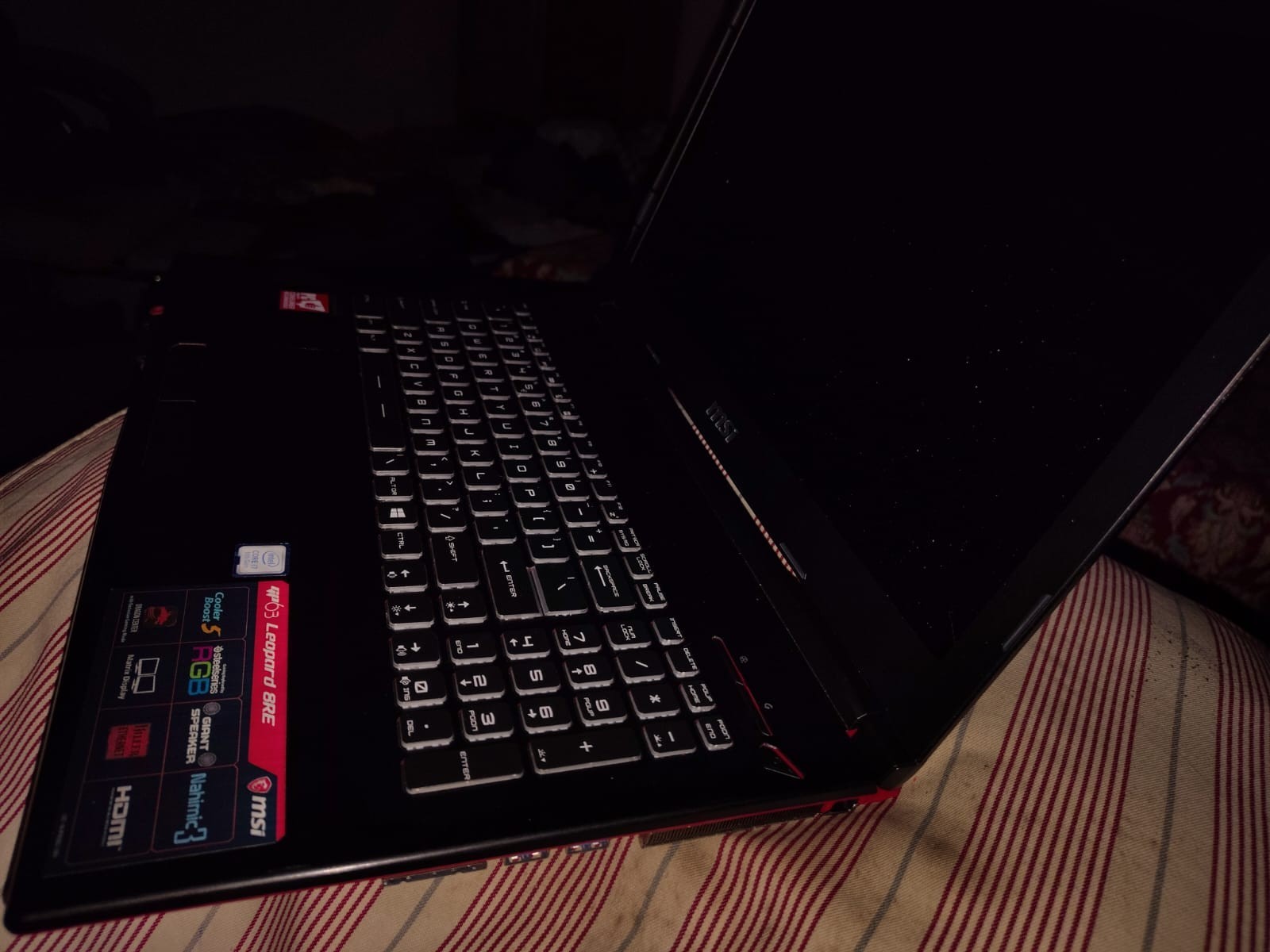 MSI GP63 Leopard 8RE 15.6in i7 8th Gen 1TB Win10 HDMI Black Laptop