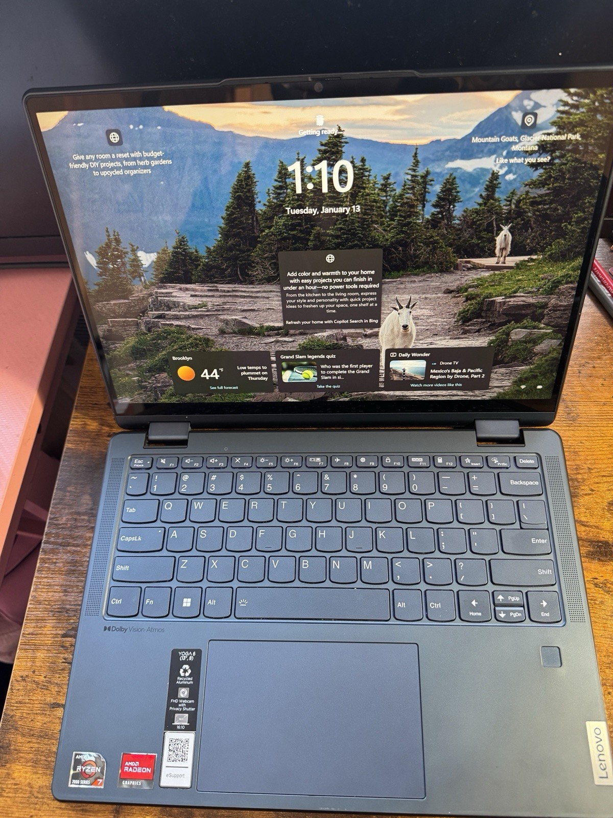 Lenovo Yoga 6 2-in-1 13.3″ / Ryzen 7 7730U / 16GB RAM / 512GB SSD / 83B2001TUS