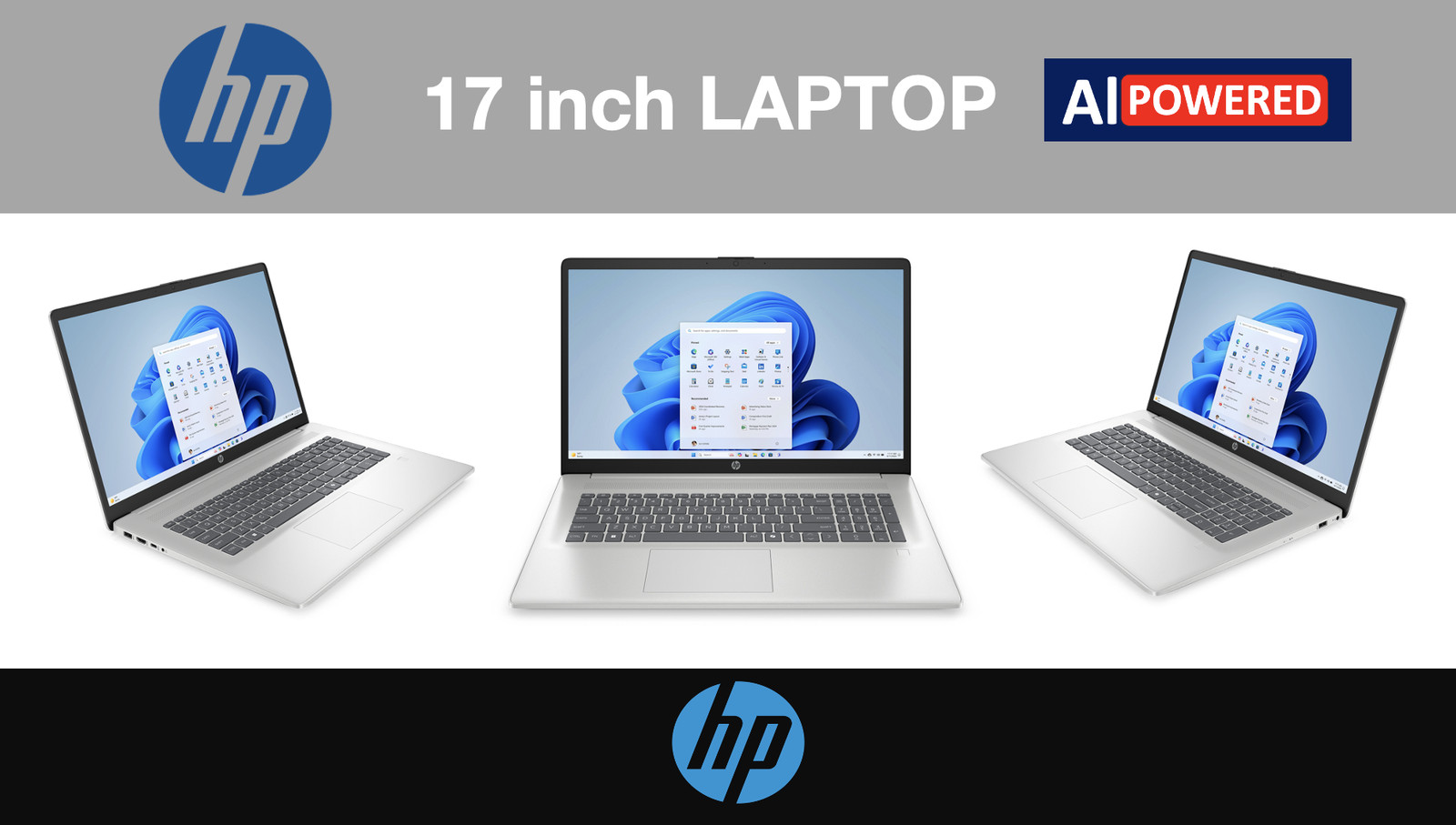 HP 17 17.3″ 1920×1080 Intel Core Ultra 7-255U 16GB RAM 512GB SSD Windows 11 Pro