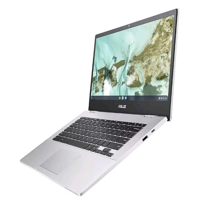 NEW In Box. Asus Chromebook 14″ Screen, 64GB Memory, Intel Celeron.