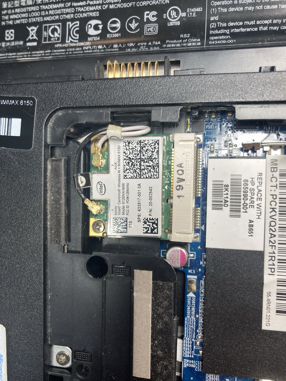 HP Laptop Intel Core I5. No Ram, SSD/HDD, OS, Or Batterie.