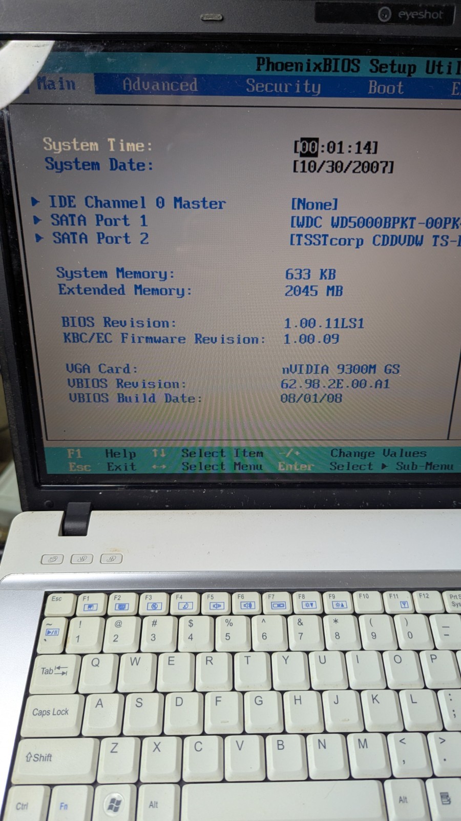 Vintage Sager Clevo M77SU Laptop With Nvidia – Windows Xp Pro *FOR PARTS*