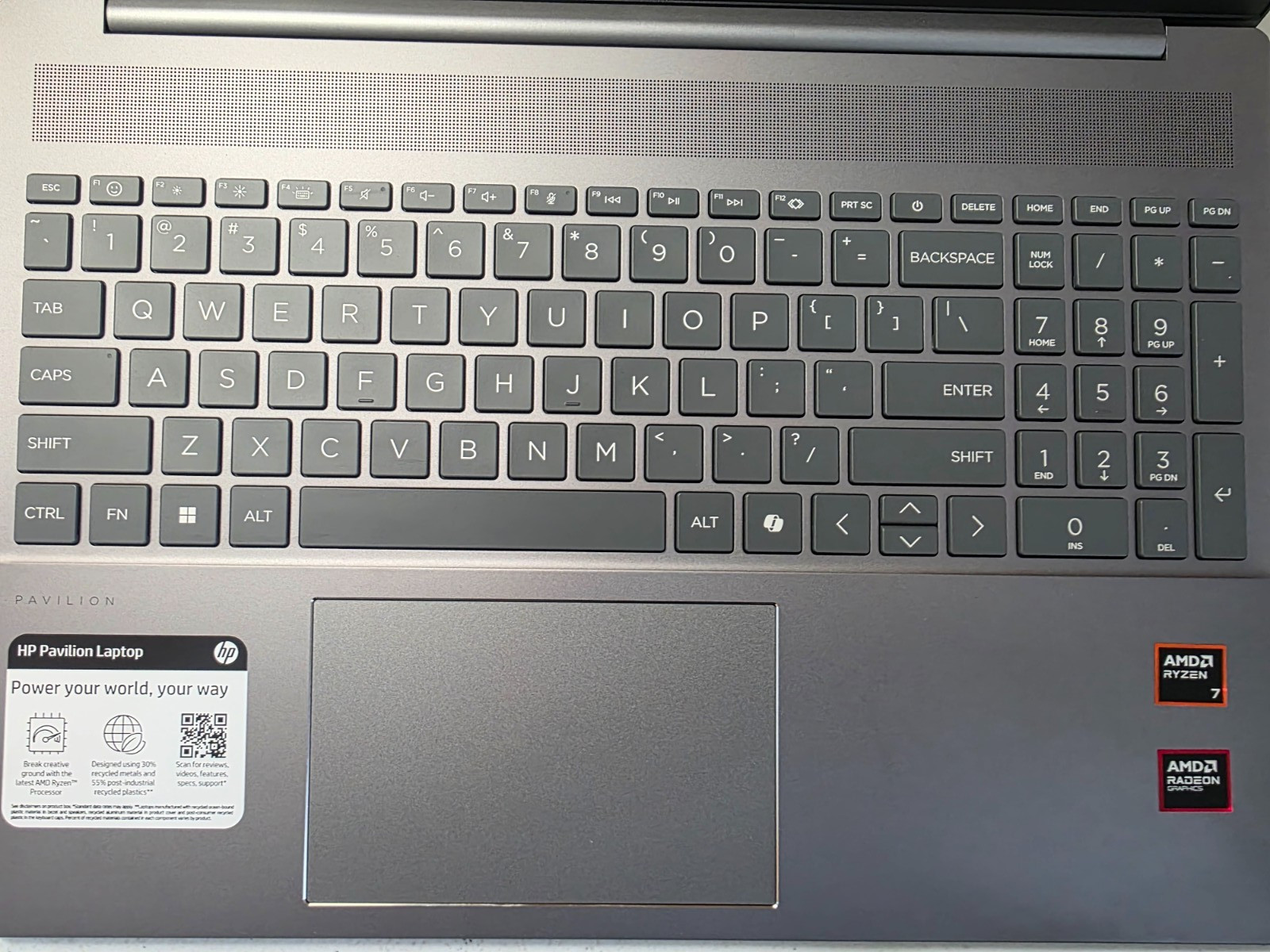 HP Pavilion Laptop 16″ WUXGA IPS Ryzen 7 8840U 8GB RAM 512GB SSD – Meteor Silver