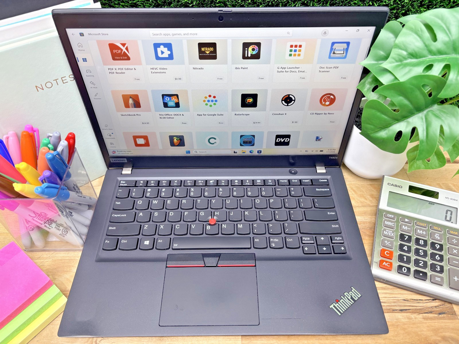 Lenovo ThinkPad T490s Intel i7-8th Gen 1.90GHz 16GB RAM 256GB SSD Windows 11 P*