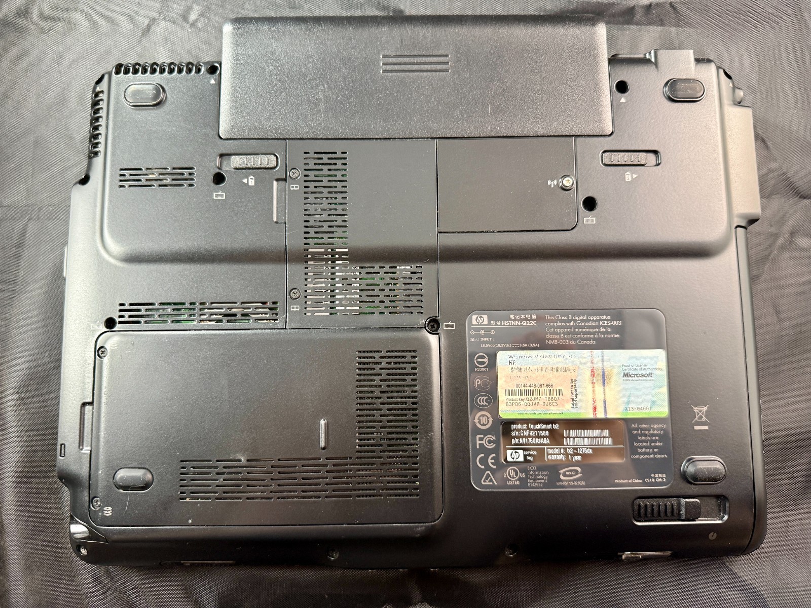 HP TouchSmart TX2-1275DX Notebook – Laptop AMD Turion X2 ATI Radeon Graphics