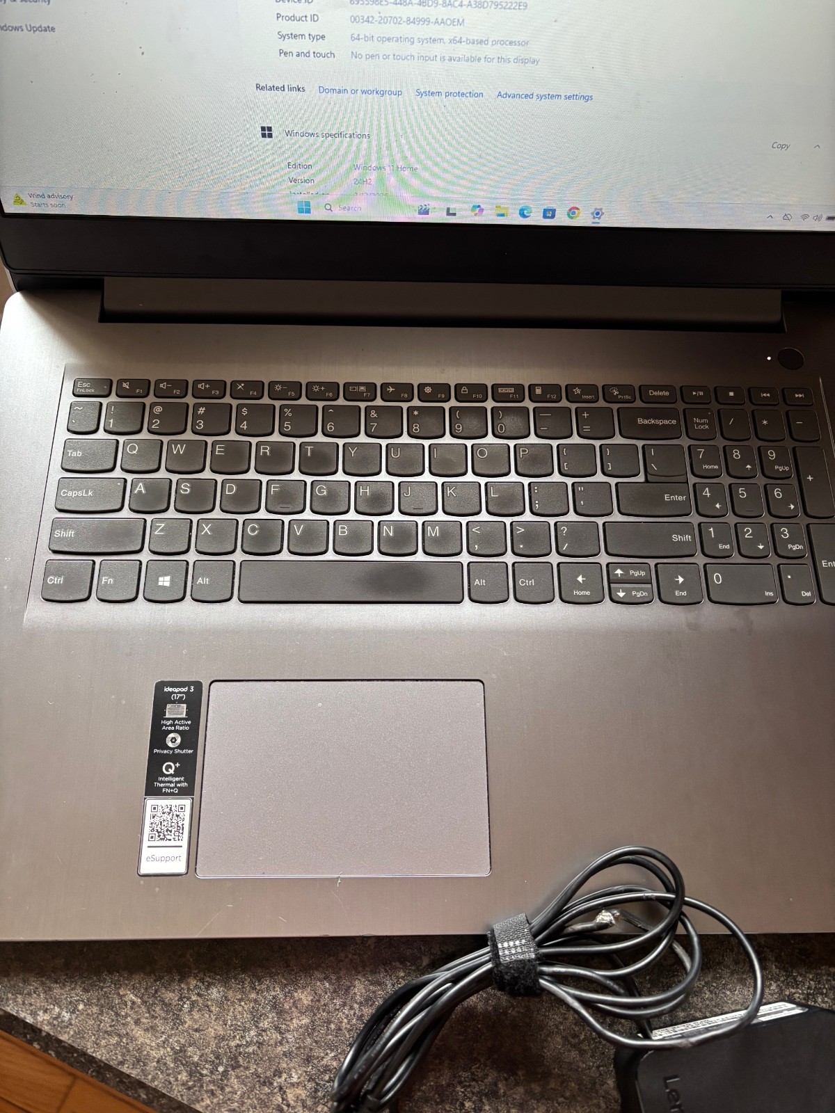Lenovo IdeaPad 3-17ITL6 Intel i3-1115G4 8GB 256GB NVME Win 11 Home