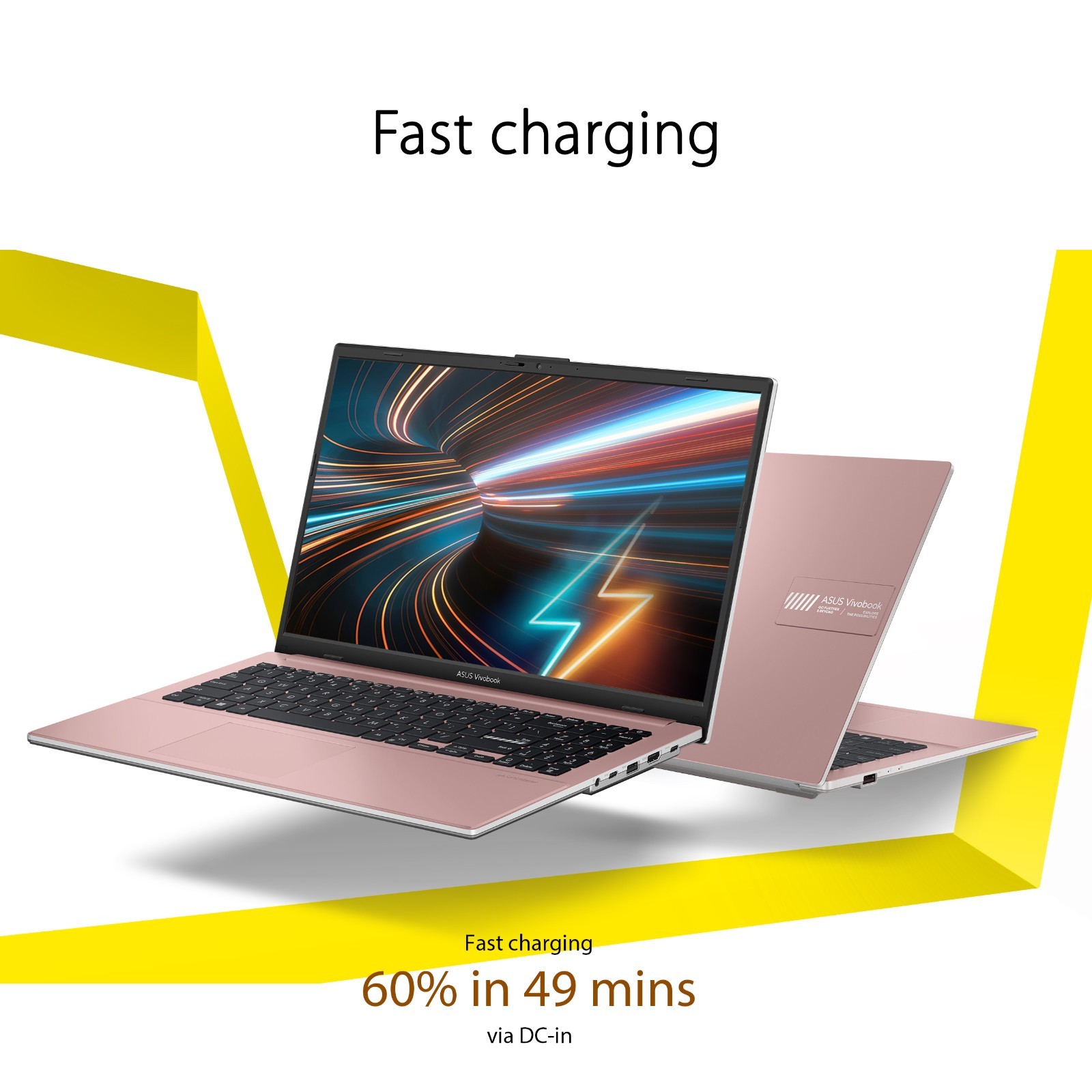 ASUS Vivobook Go 15.6″ FHD IPS Notebook Intel N150 4GB RAM 128GB UFS Rose Pink