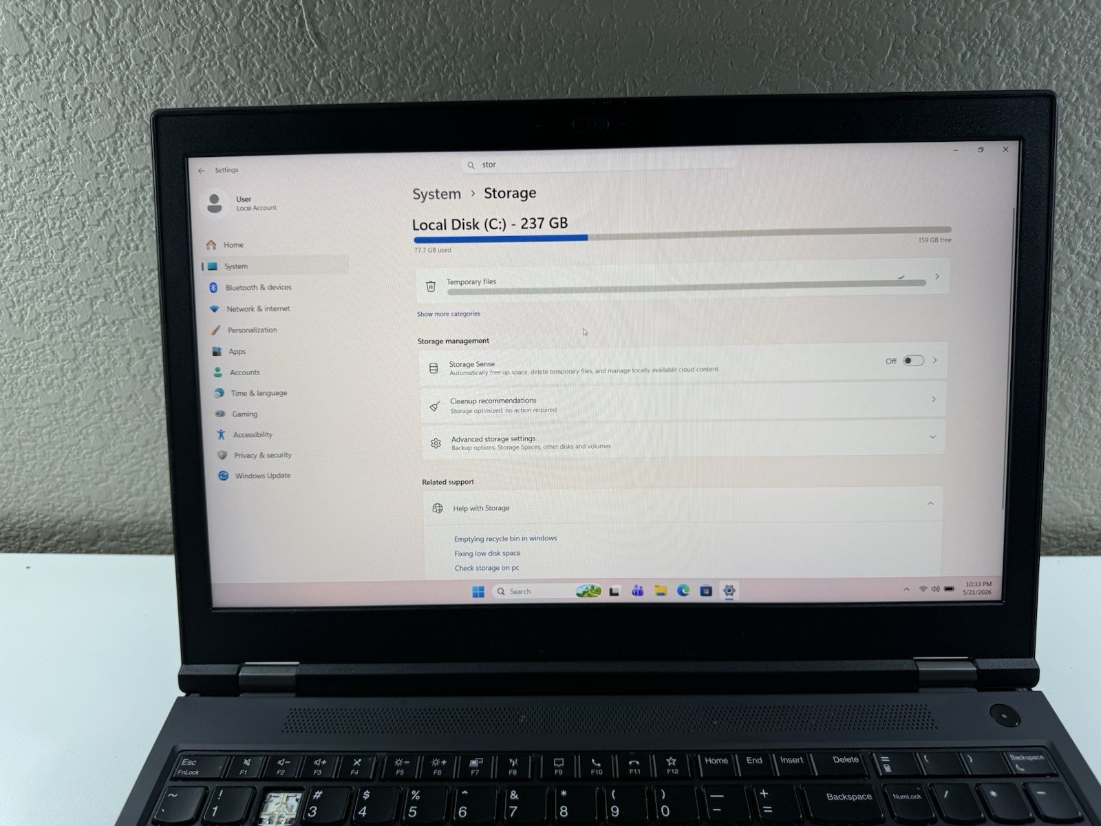 LENOVO THINKPAD P15 GEN 1 | CORE I7-10850H 256GB 16GB RAM WIN 11 NVIDIA T2000