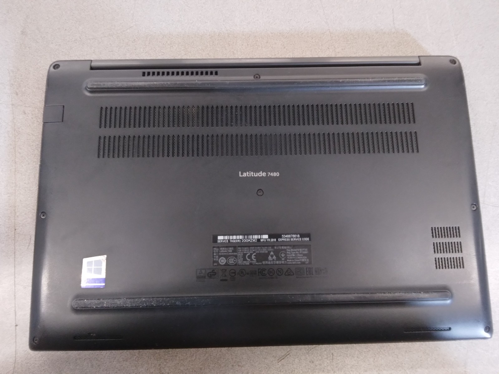 Dell*Latitude*7480*Intel*i5-7300U*500GB*SSD*16GB*DDR4*HD*Graphics*620*No*OS
