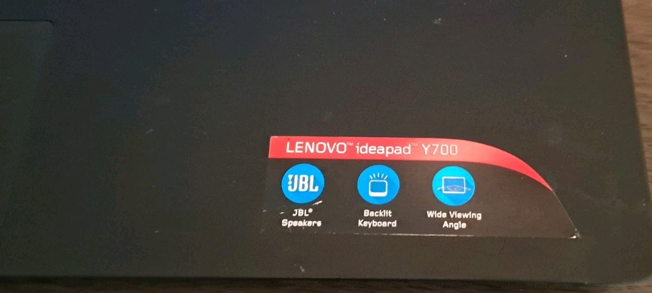 Lenovo Y700-15ACZ Ideapad 80NY Gaming Laptop Keypad Lights Up Red Read All Photo