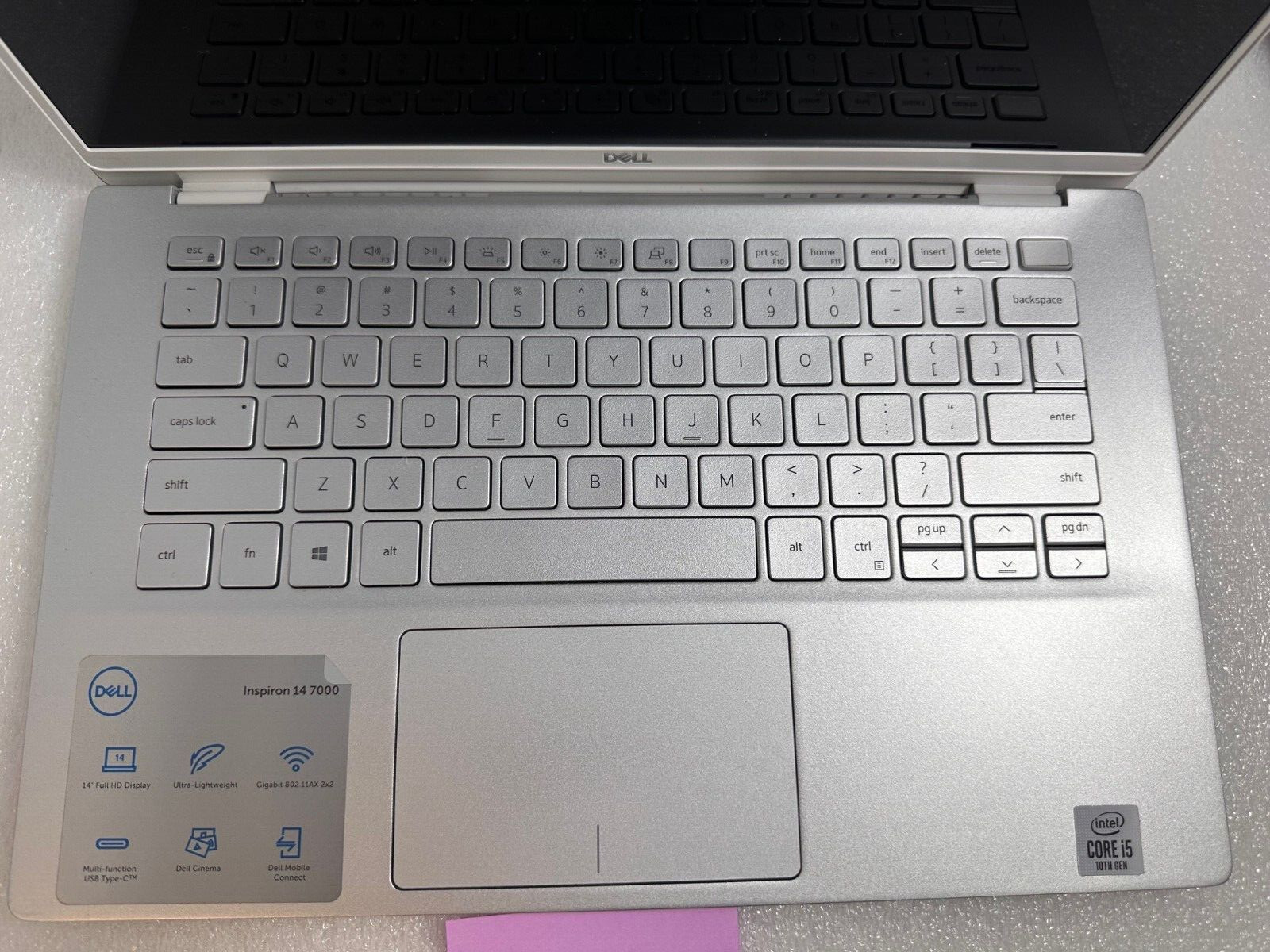 Dell Inspiron 7490 14″ FHD Intel Corei5-10210U 8GB RAM256gb PCIe Windows 11