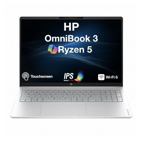 HP OmniBook 3 16.0″ Touch WUXGA AMD Ryzen 5 40 2.80GHz 16GB RAM 256GB SSD W11H