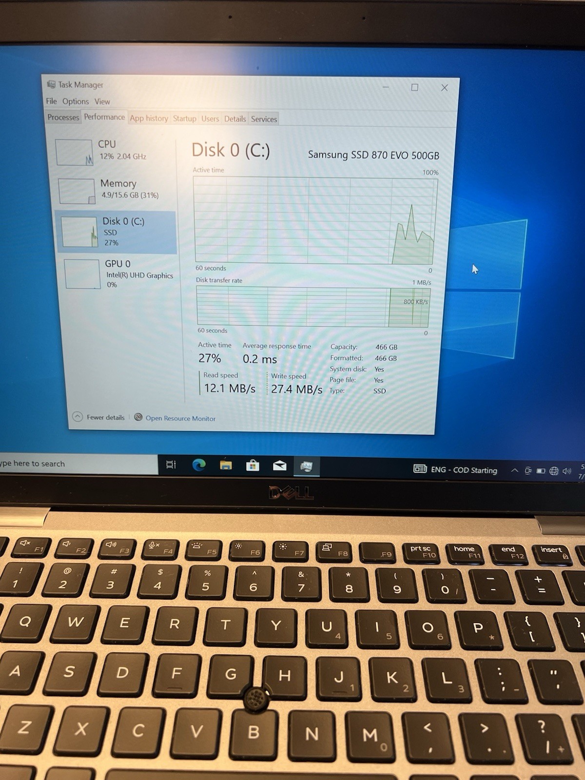 Dell Latitude 5410 Intel Core i5-10310U 1.70GHz 16GB RAM 500 GB SSD No Charger