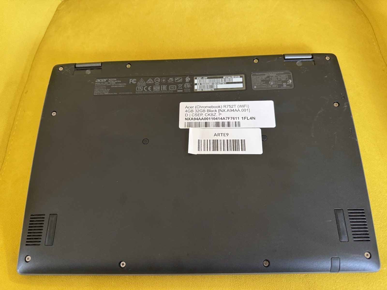 Acer Chromebook (R752T) WiFi 4GB 32GB Black