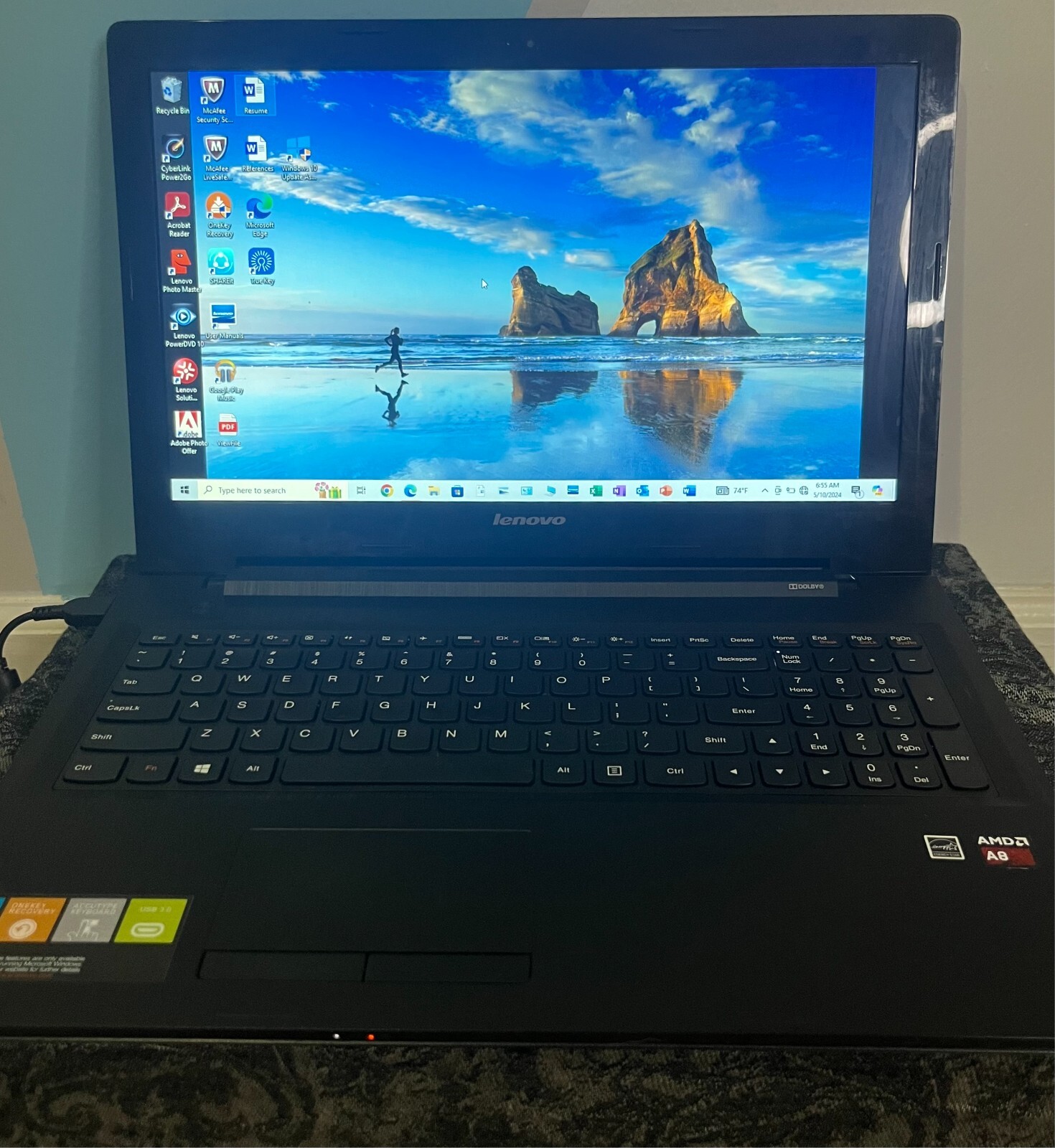 Lenovo G50-80 15.6″ Laptop i3-4030U @ 1.90GHz 4GB Ram 1TB Windows 10 Home