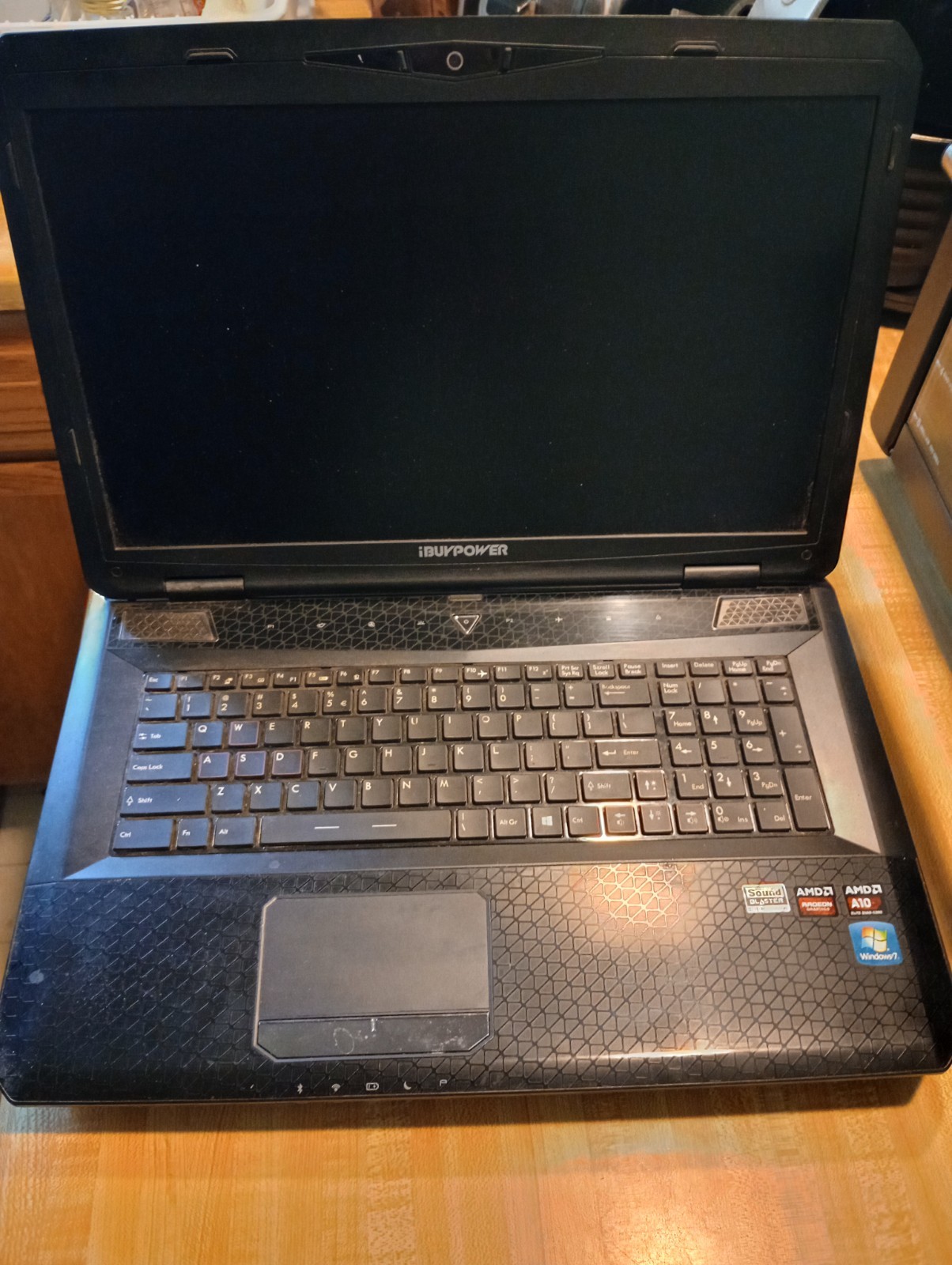 iBUYPOWER i-series 801 Laptop, For Parts Only