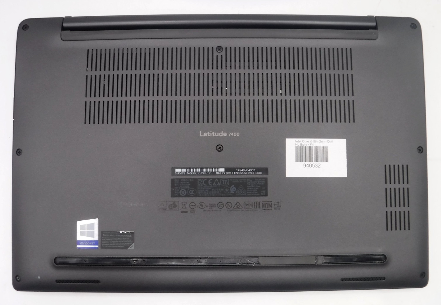 Dell Latitude 7400 i5-8365U 1.6GHz 16GB RAM 14 in 256GB NVMe Win 11 Pro