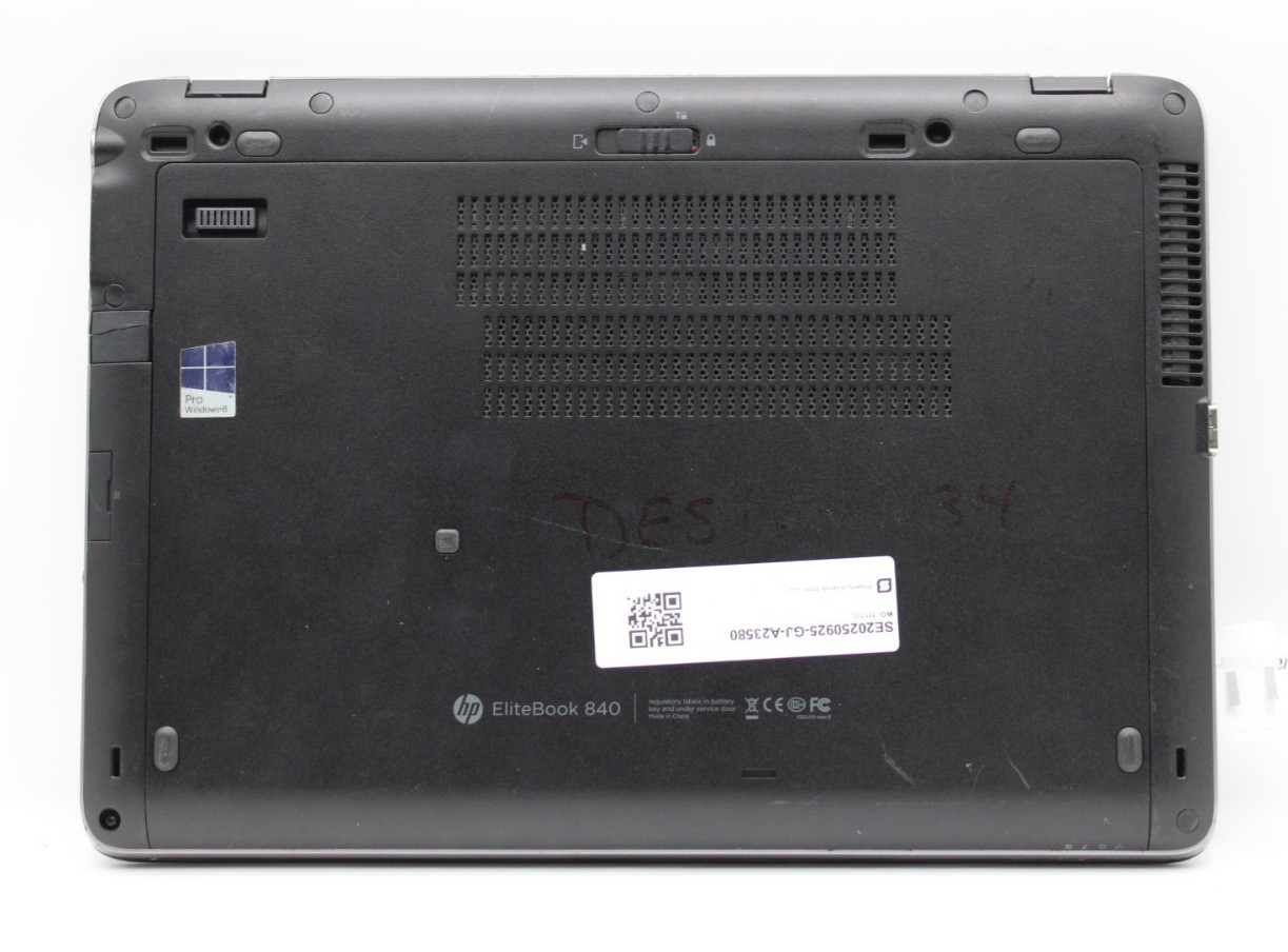 HP EliteBook 840 G1 i5-4300U@1.9GHz 8GB DDR3 NO STORAGE/OS *PARTS/REPAIR*