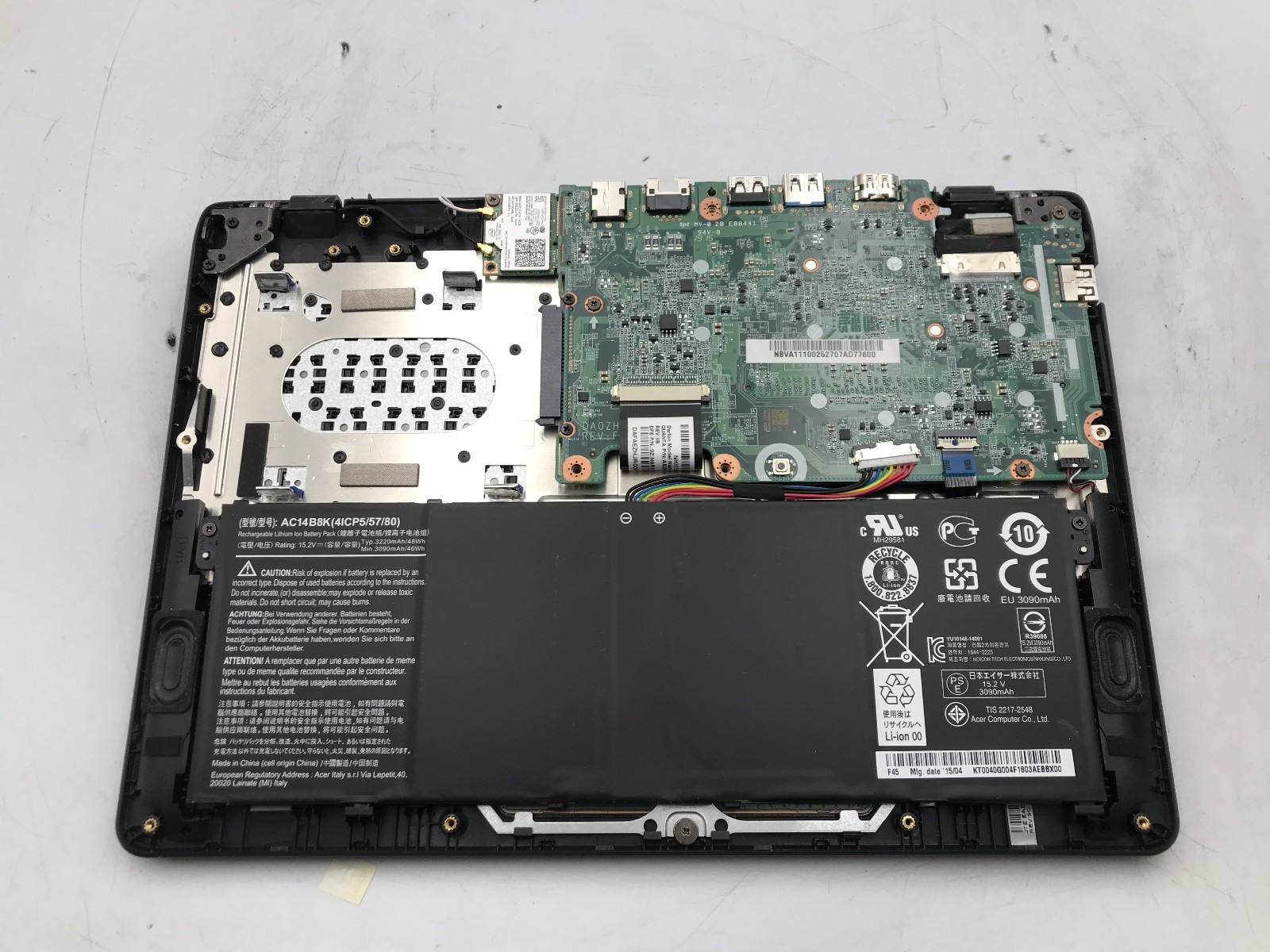 ACER TRAVELMATE B115 SERIES – FOR PARTS/NO POWER – INTEL CELERON N – 4GB RAM -BB