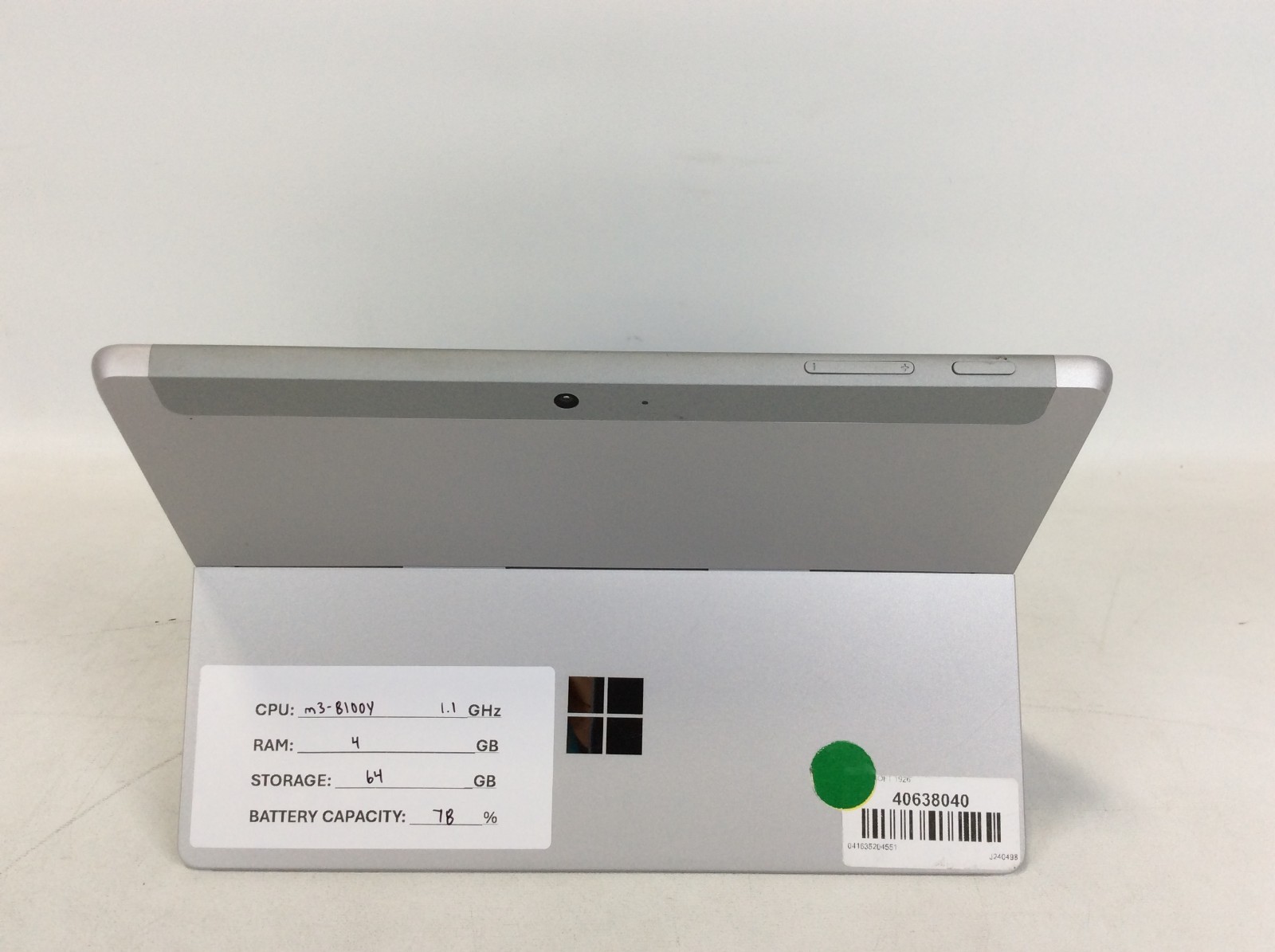 Microsoft Surface Go 2 1926 m3-8100Y 1.1GHz 4GB RAM 64GB ^