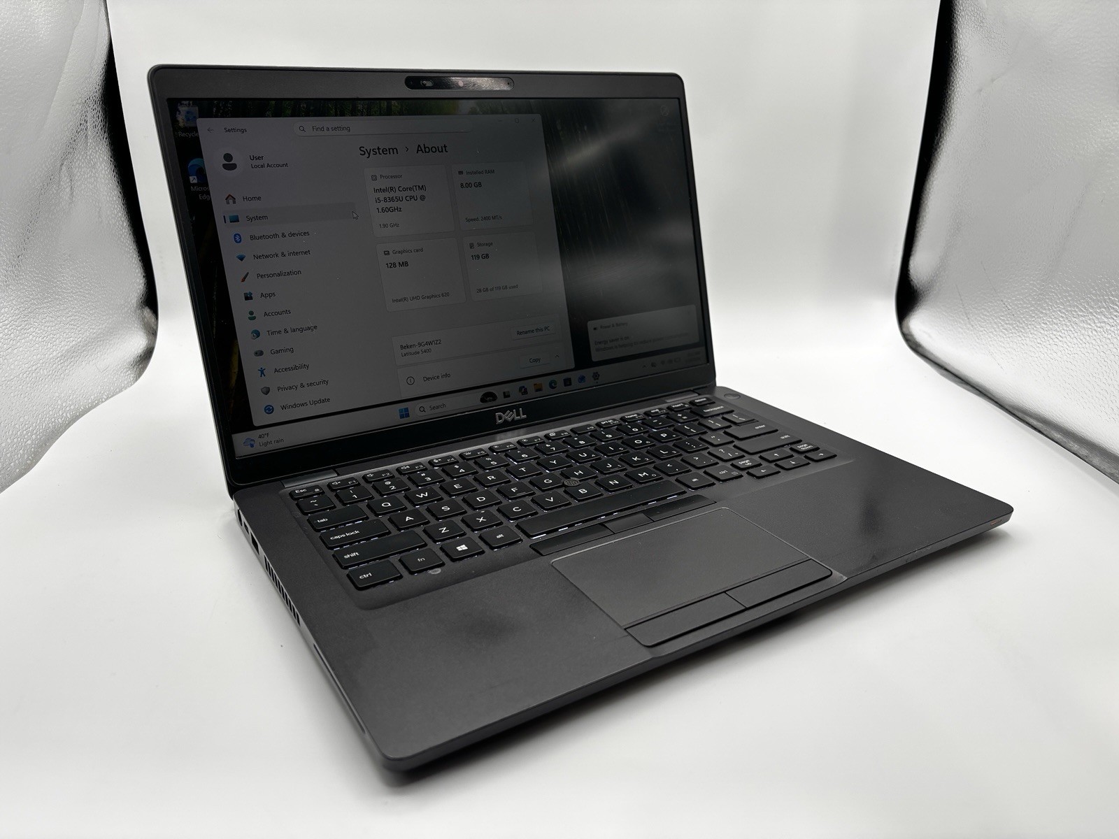 Dell Latitude 5400, i5-8365U, 8GB RAM, 500GB HDD, UHD 620 Gfx, Win 11
