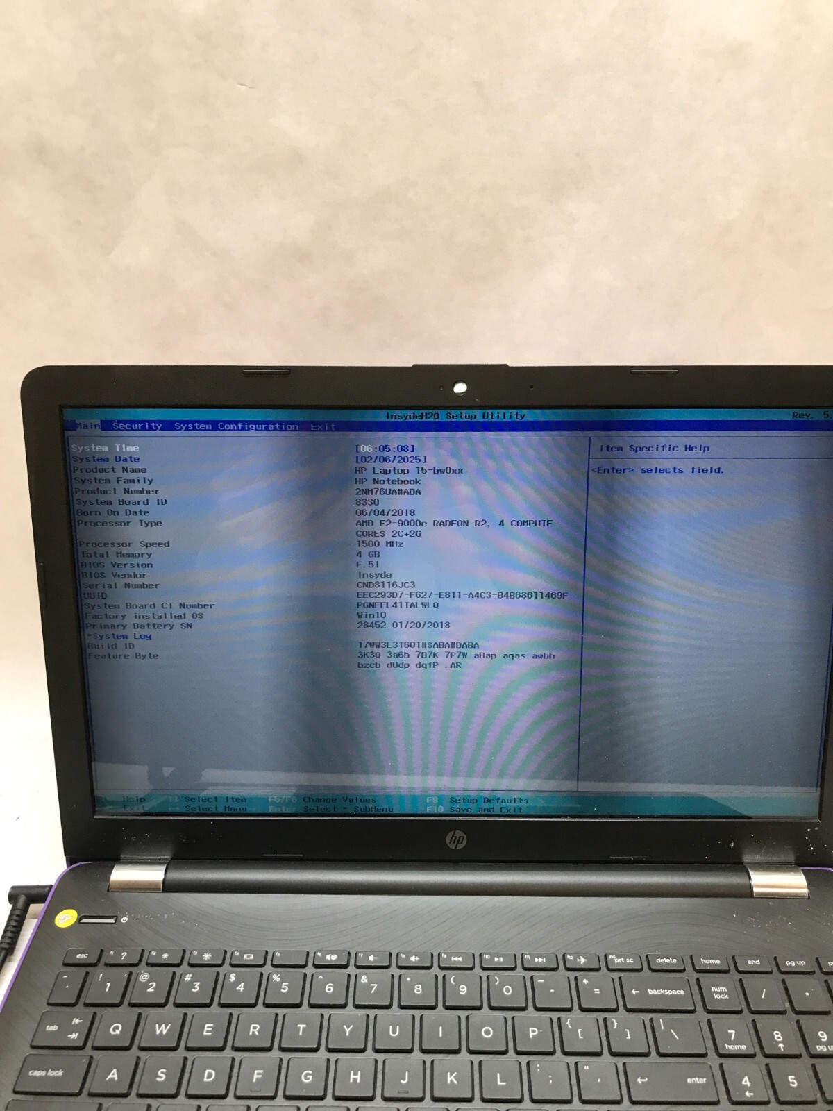 HP 15-bw003wm 15″ Laptop AMD E2-9000e Radeon R2 1.5GHz 4GB RAM NO HDD NO OS – DW