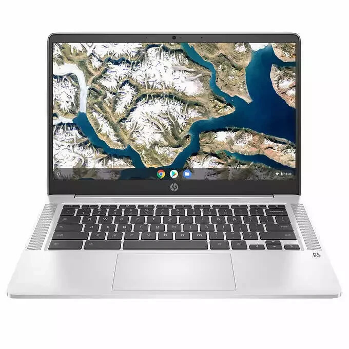HP 14″ Chromebook Bundle – Intel Celeron – 1080p – Bonus Sleeve & Wireless Mouse