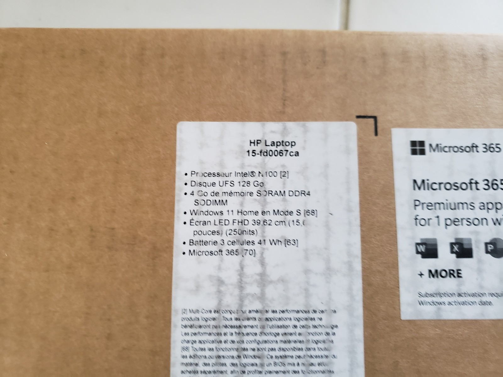 * NEW HP 15-FD0067CA LAPTOP, WIN 11, 15.6 Full HD LED, WIFI, BLUETOOTH, WEBCAM *