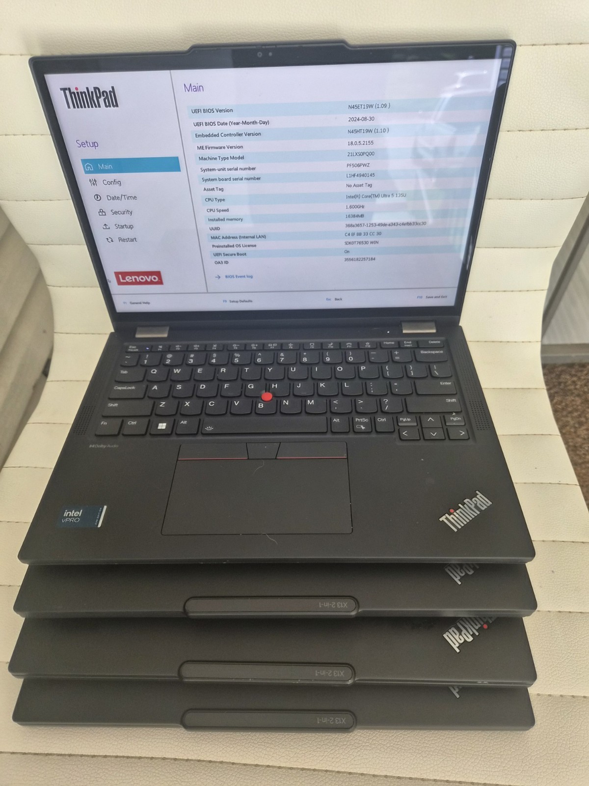 Lenovo ThinkPad X13 Gen 5 Laptop 13.3 Ultra 5 135U 16GB RAM, NO SSD. SOLD AS IS