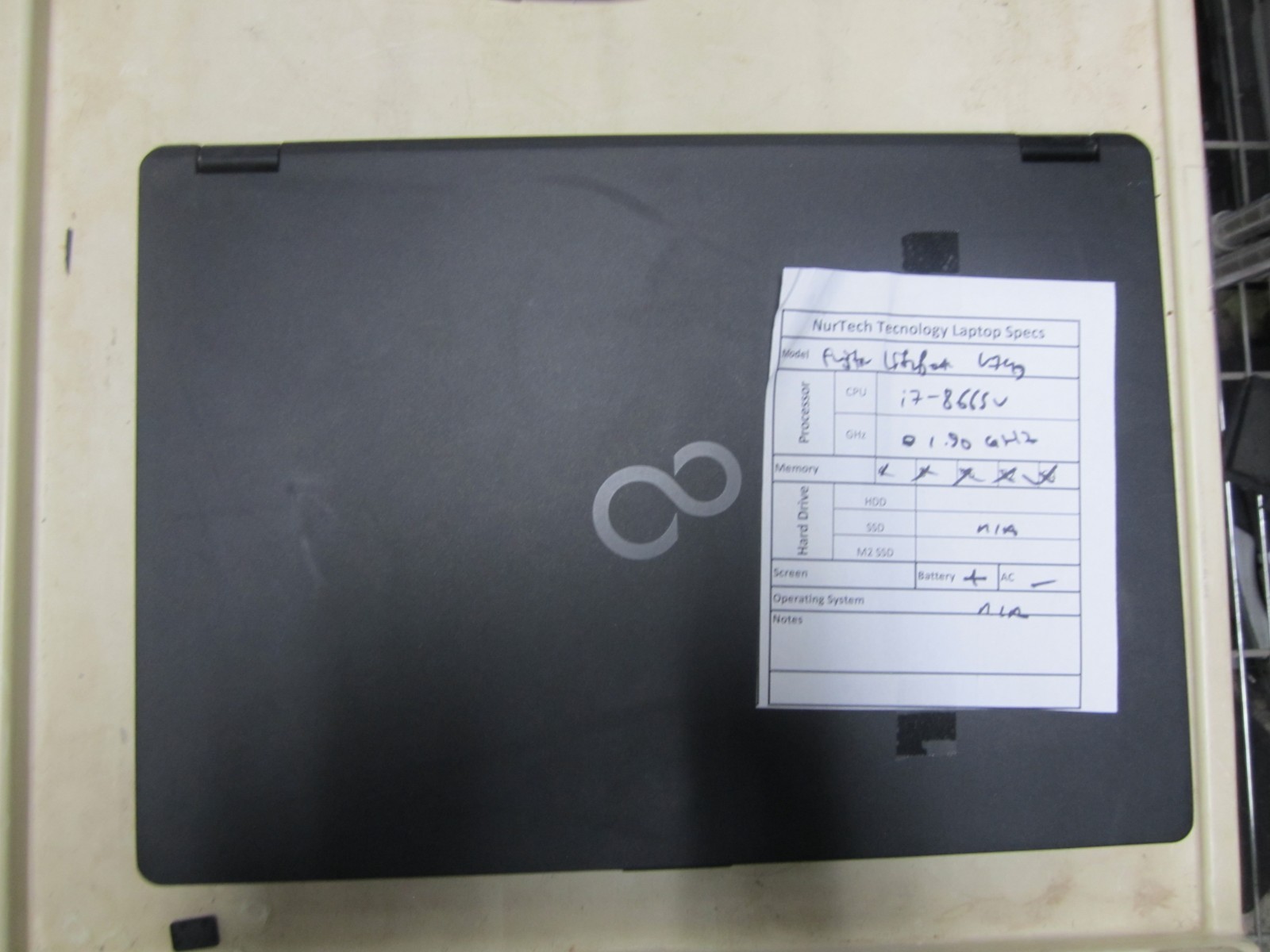 Lot of 10 Fujitsu Lifebook U749 i7 8665U 1.90GHz Laptop [NO RAM/HDD/OS/AC]