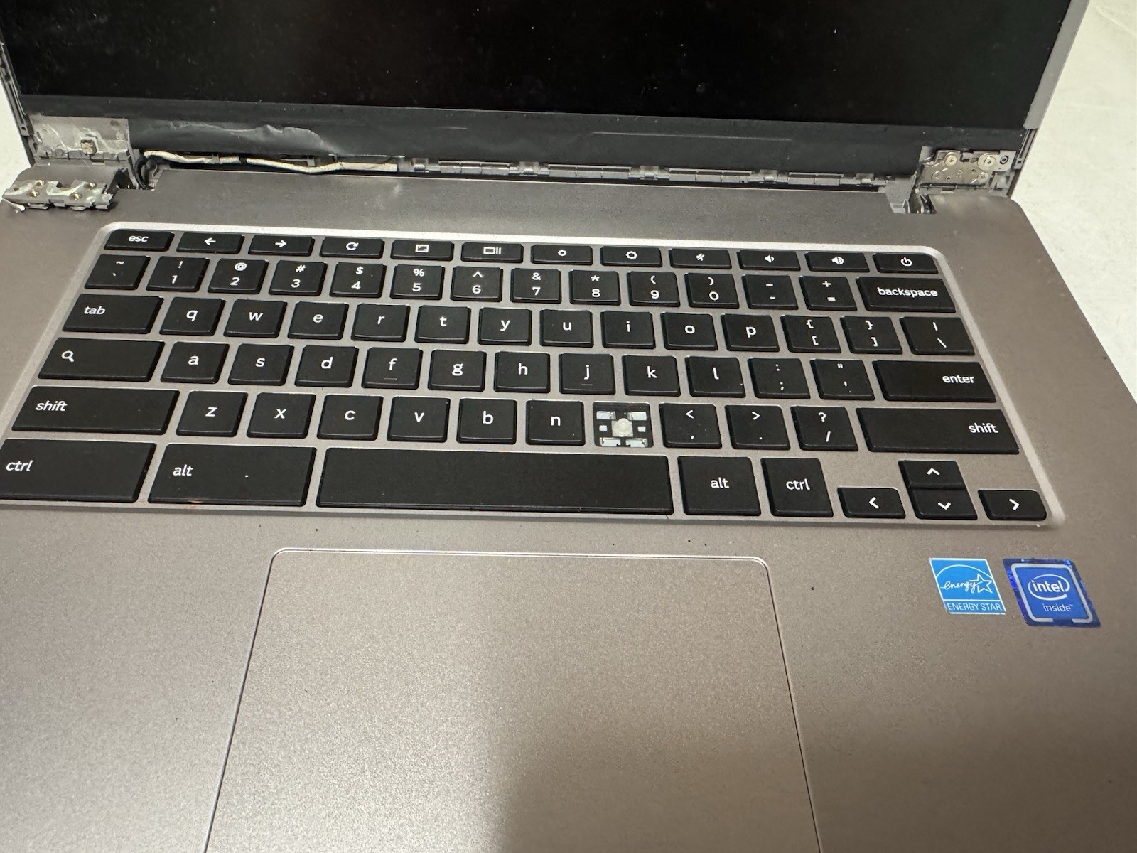 Samsung Chromebook Laptop Broken Hinges Screen Bezel For Parts AS-IS