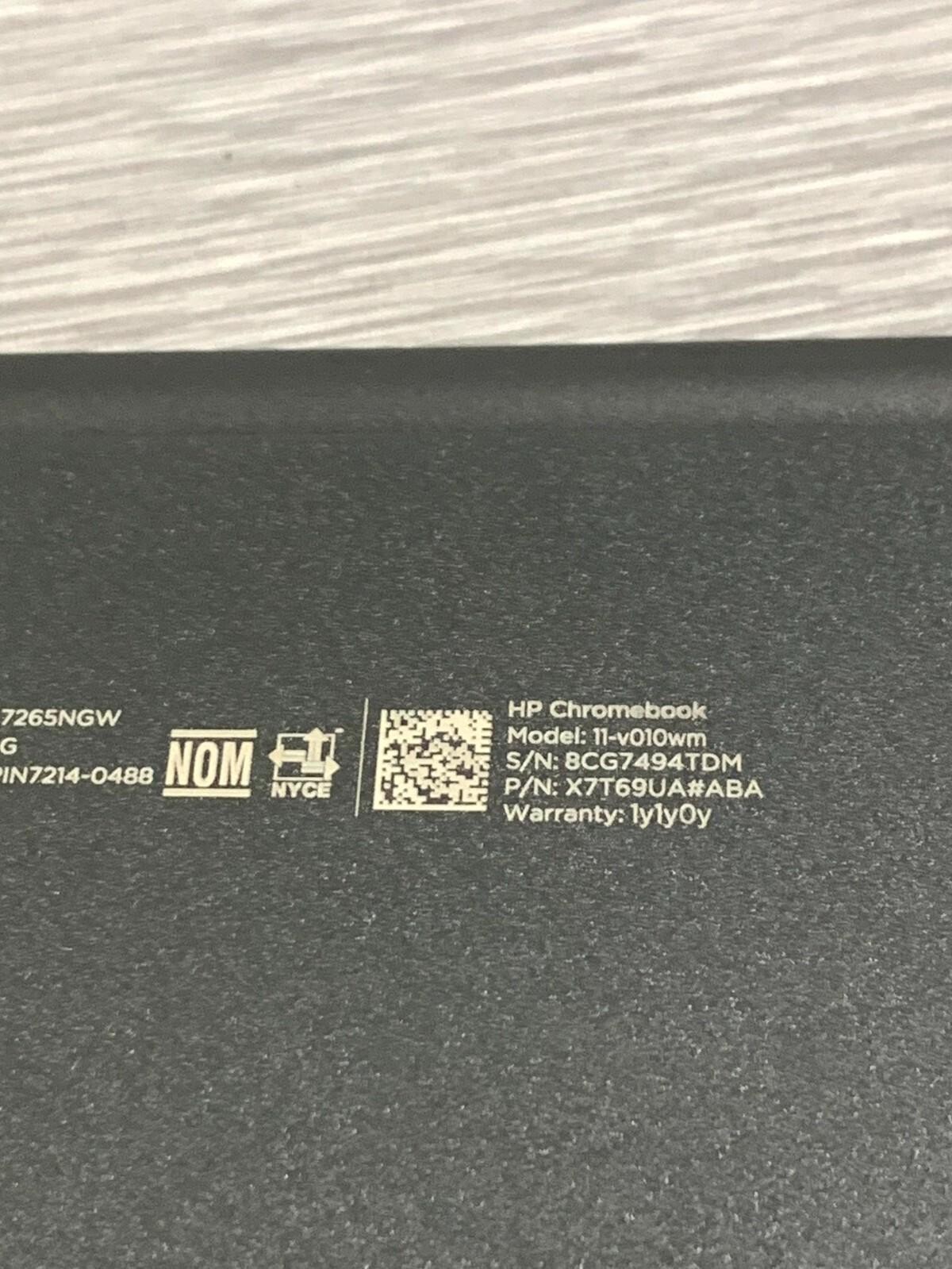 HP Chromebook 11-v010wm 11.6″ Laptop – Dual Core | For Parts
