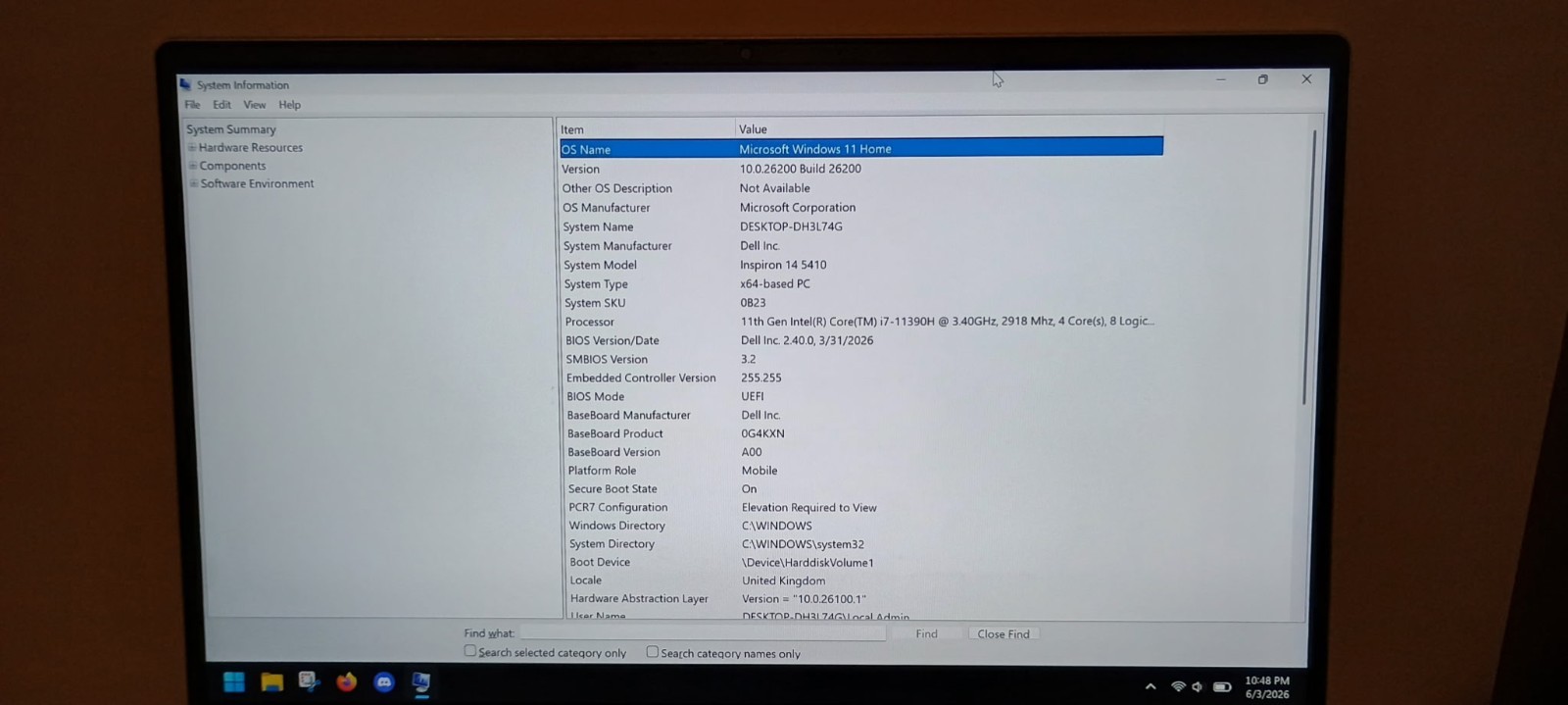 Dell Inspiron 14 5410 14in i7-11390H 8GB 256GB SSD Win11 Gray Charger