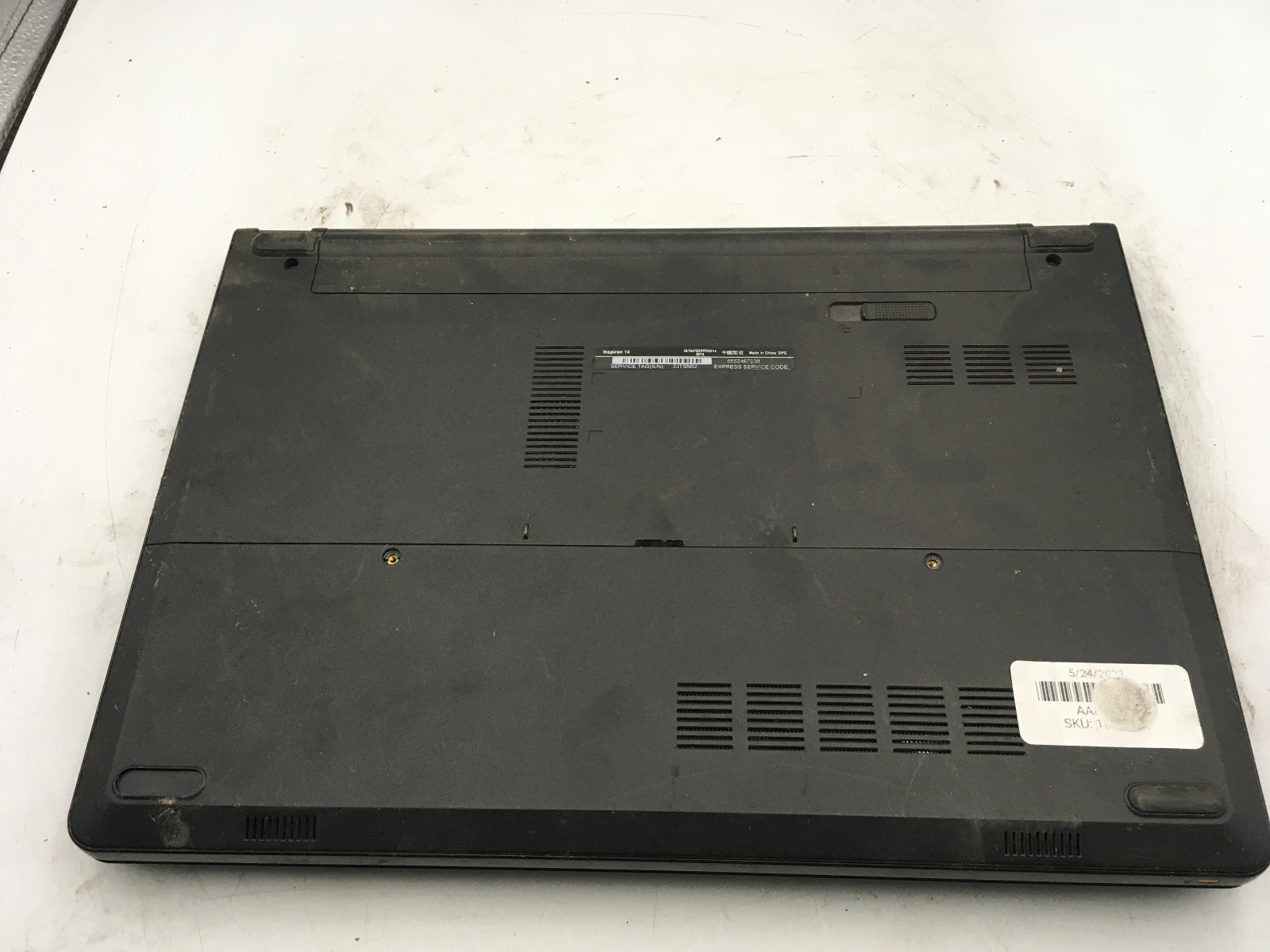DELL INSPIRON 14 36764 – FOR PARTS/BROKEN LCD – INTEL CELERON N3050 – NO RAM -BB