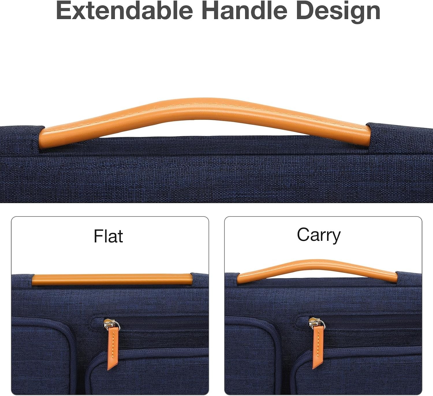 15 inch Laptop Sleeve Compatible with MacBook Air M4 M3 M2 2025 2024 2023, Navy